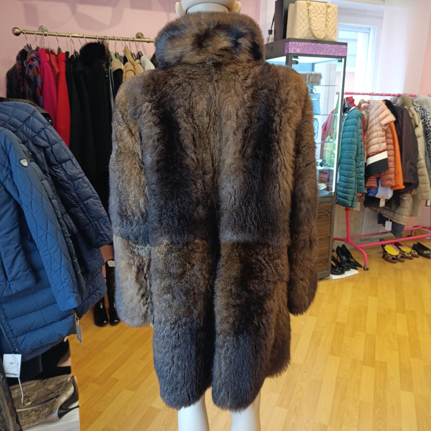 Pelliccia di marrone tg S/M opossum