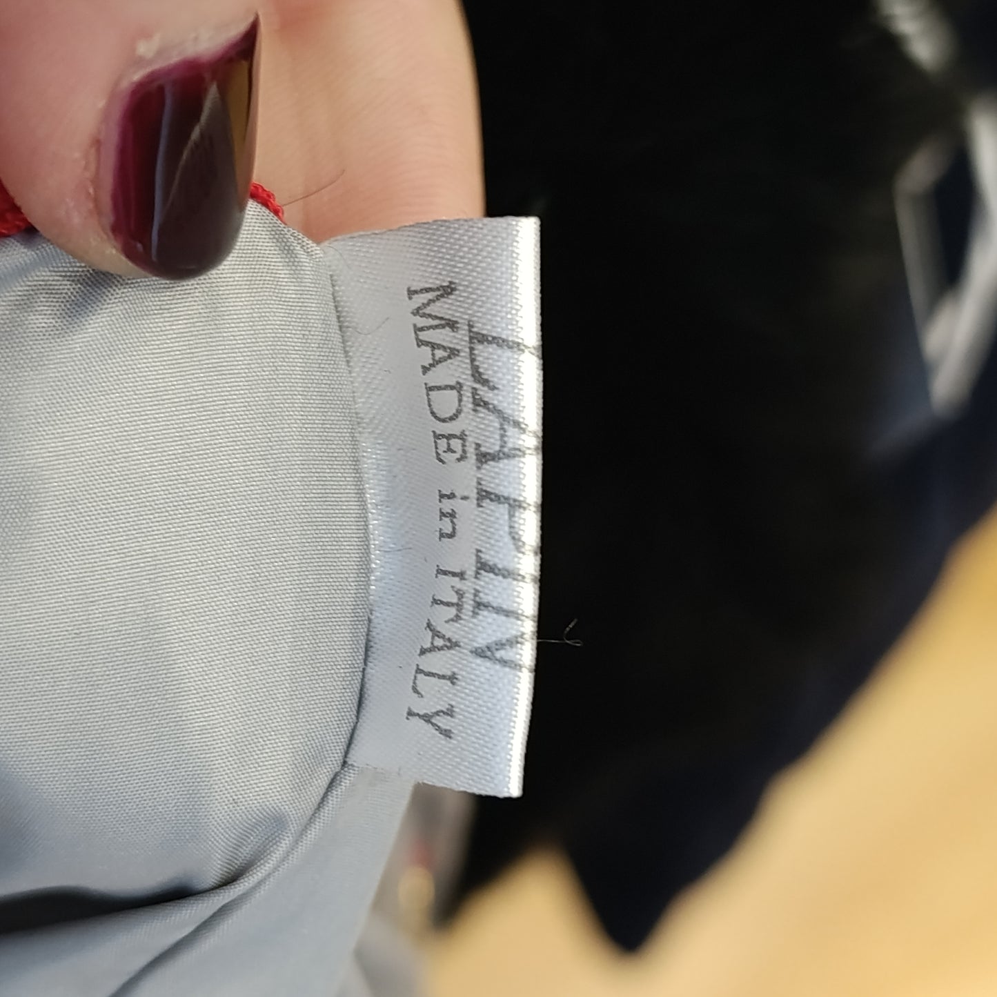 Pelliccia nera Lapin tg S/M