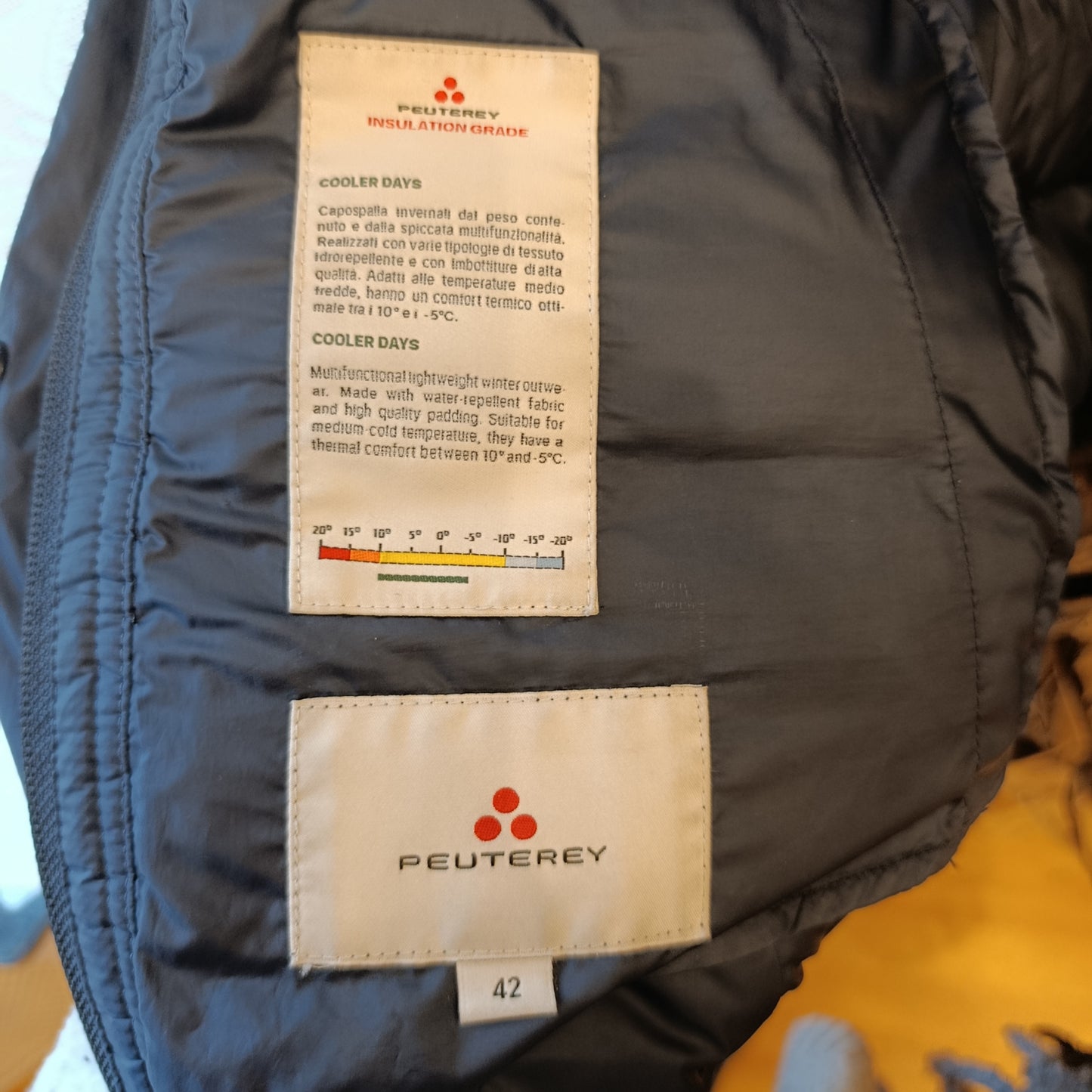 Piumino blu Peuterey tg 42