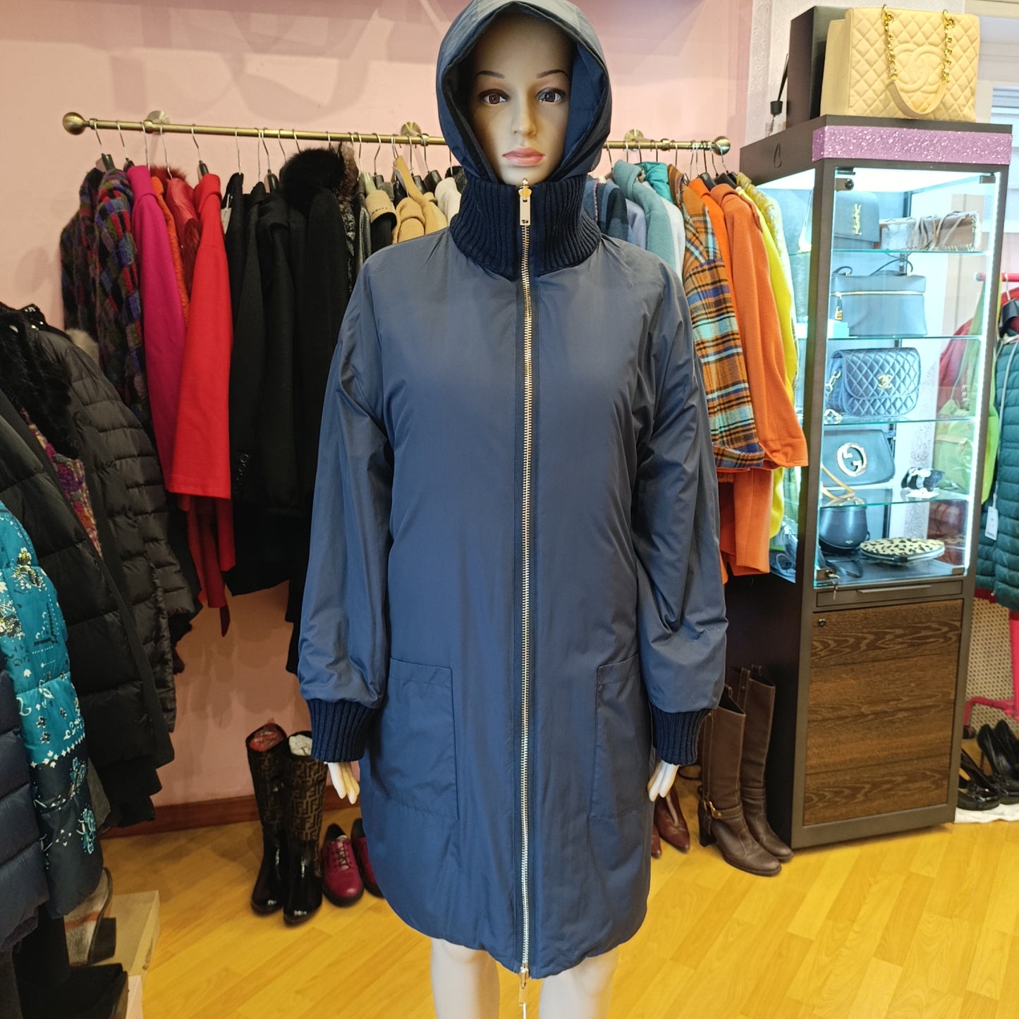 Piumino Intrend / MaxMara blu tg M/L