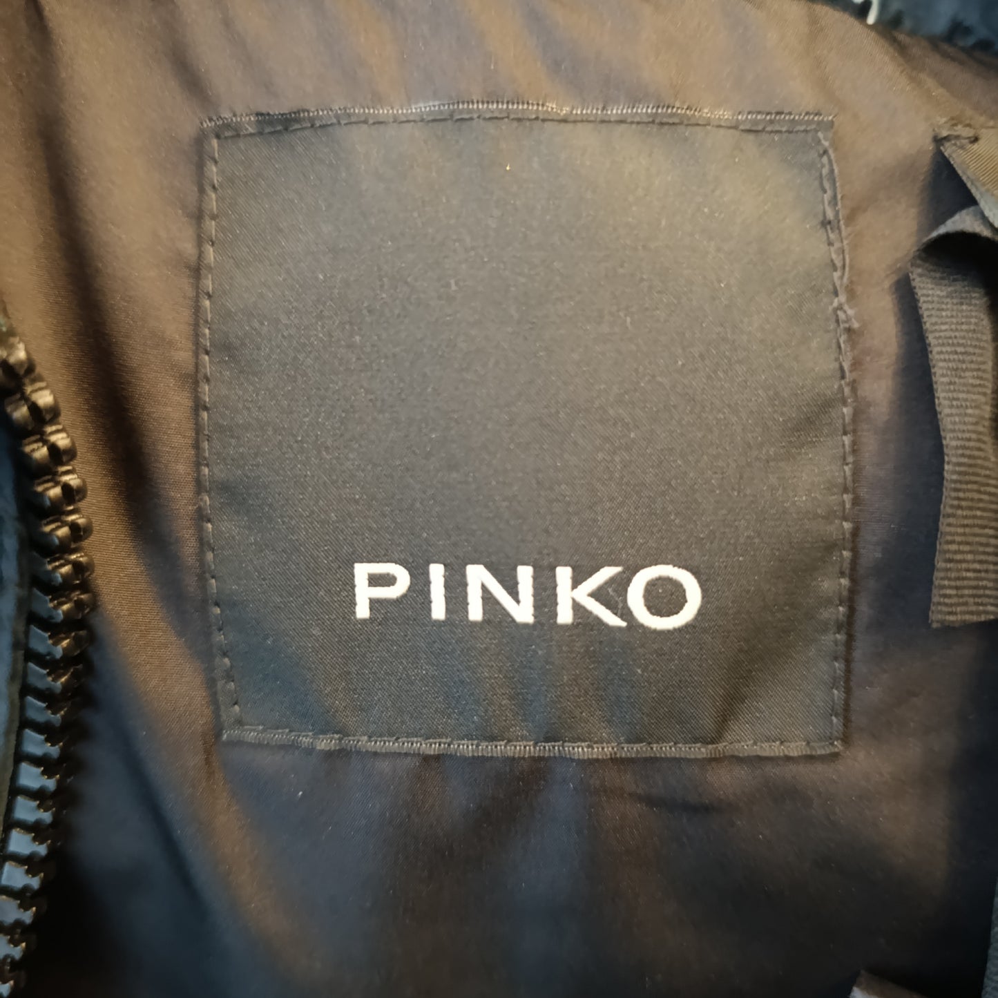 Piumino Pinko fantasia bandana verde tg 40