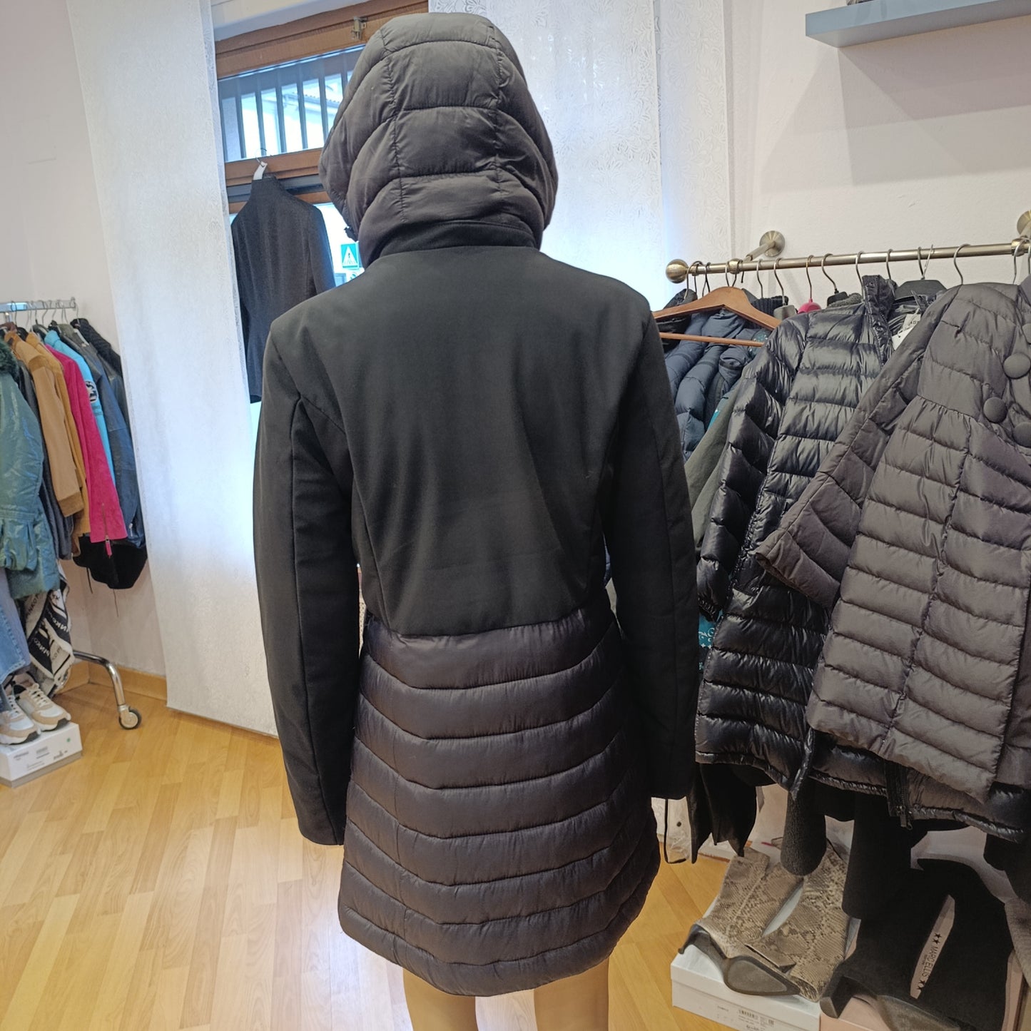 Piumino makers of very fine clothes nero tg S/M