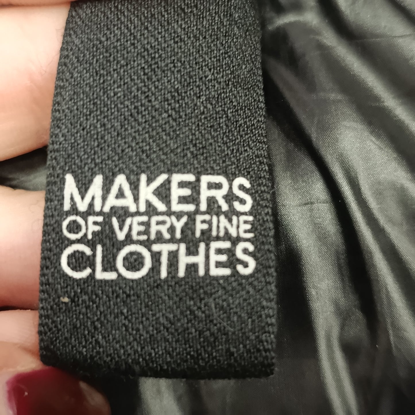 Piumino makers of very fine clothes nero tg S/M