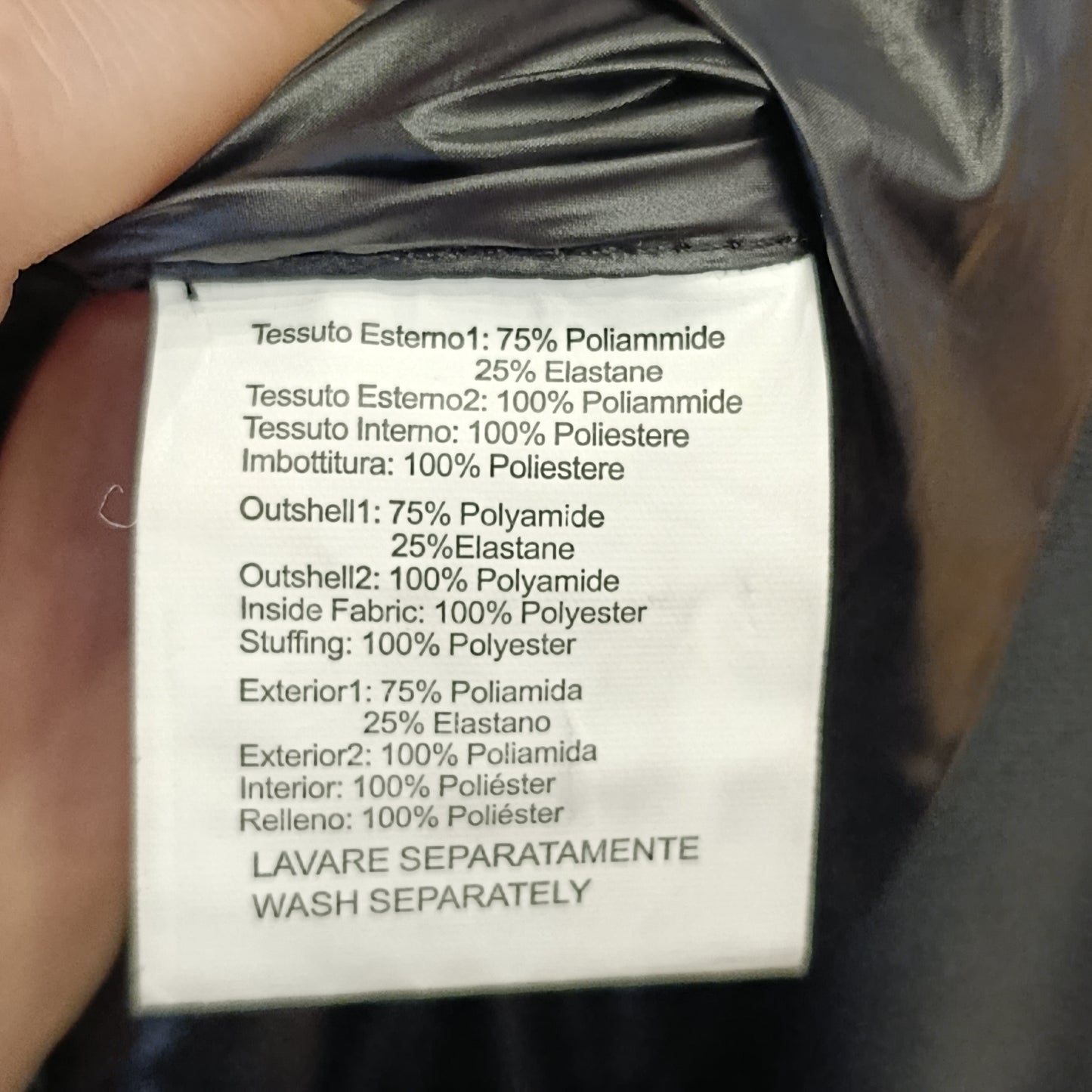 Piumino makers of very fine clothes nero tg S/M