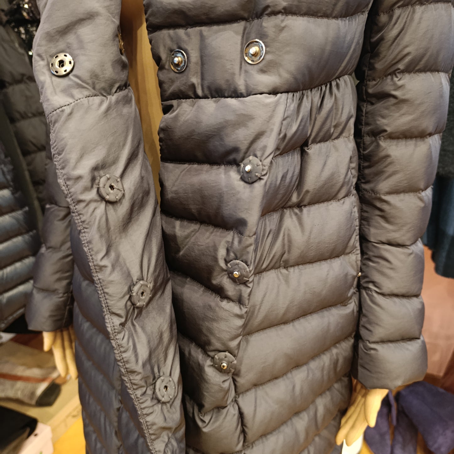 Moncler lungo nero tg 0 XS/S