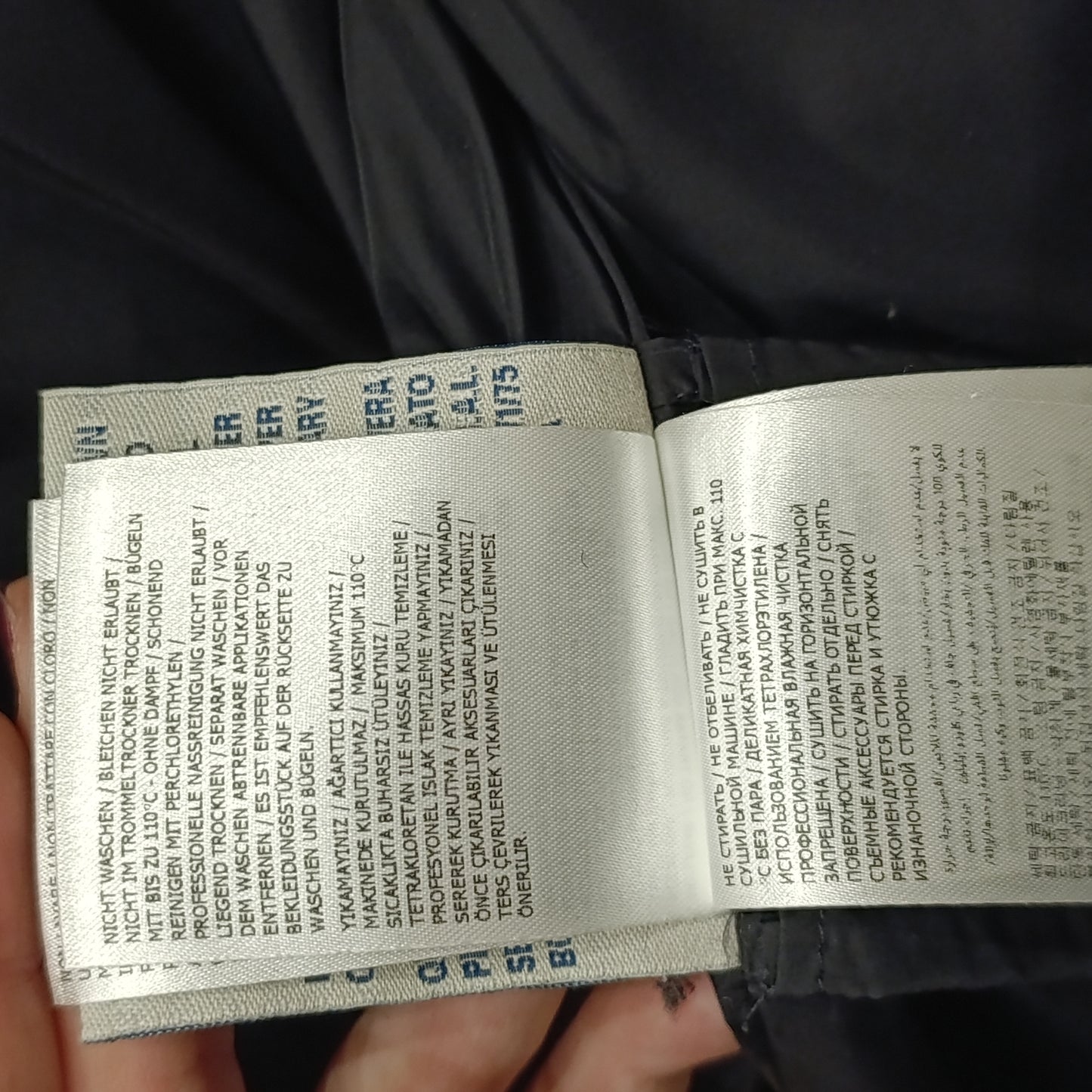 Moncler antracite tg 0 XS/S