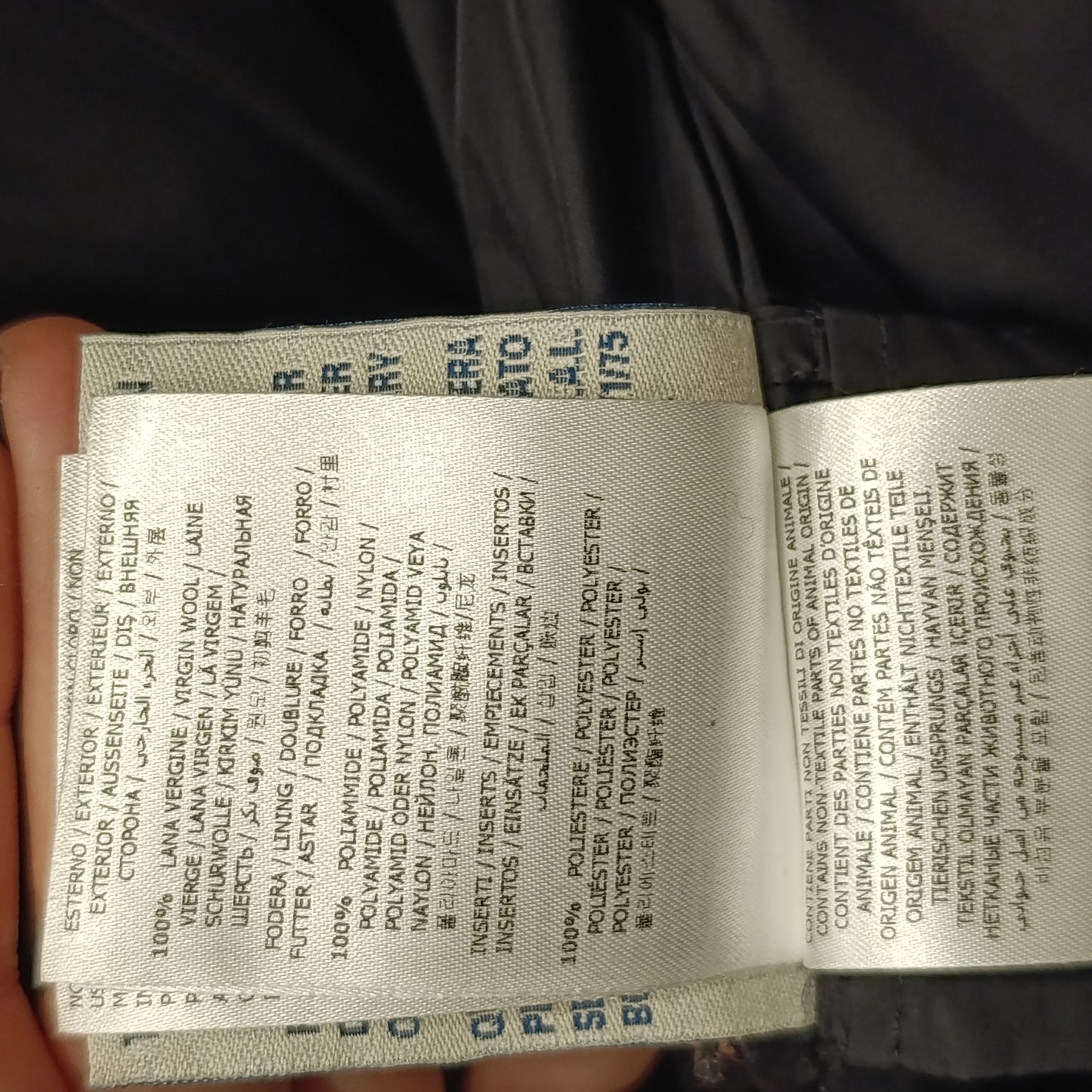 Moncler antracite tg 0 XS/S