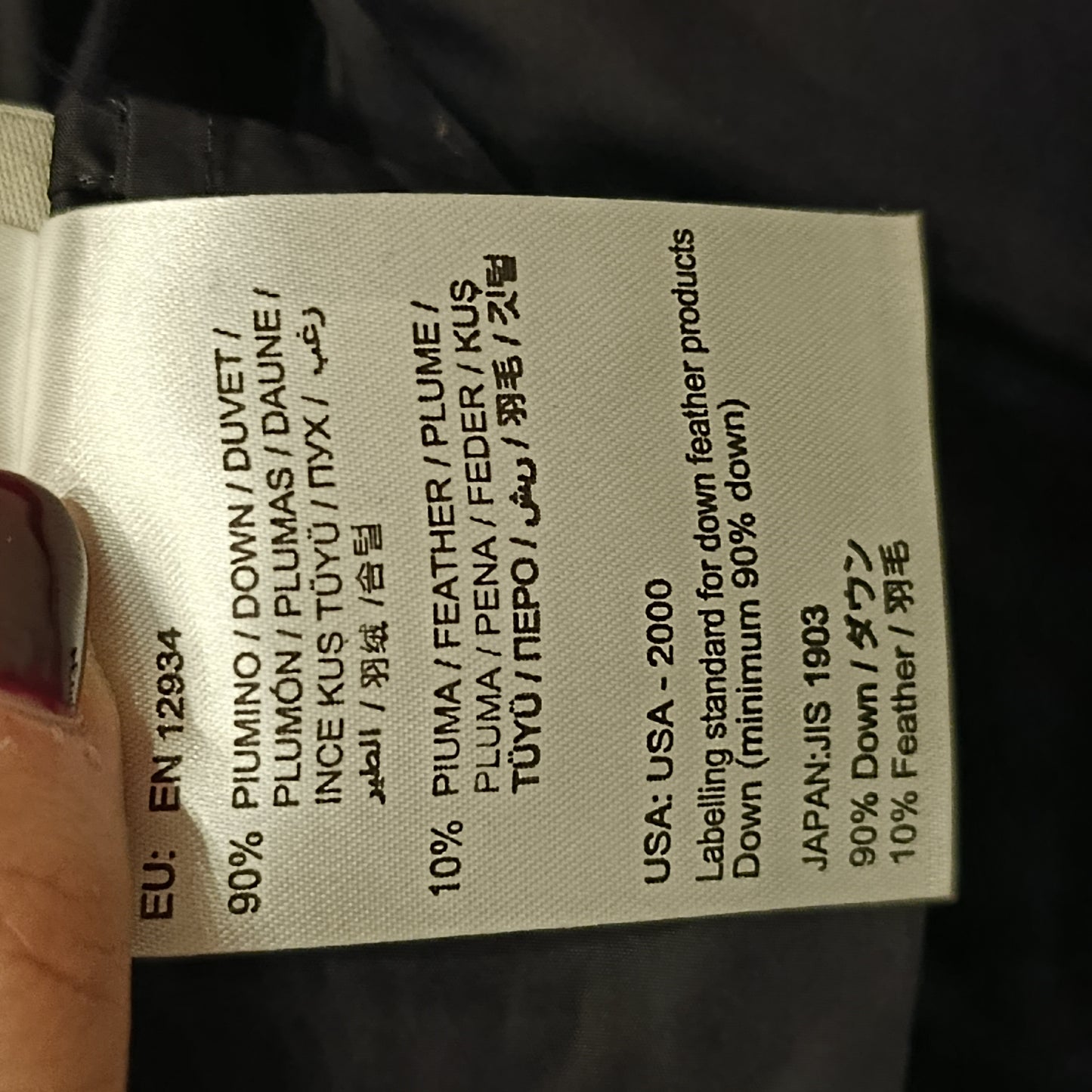 Moncler antracite tg 0 XS/S