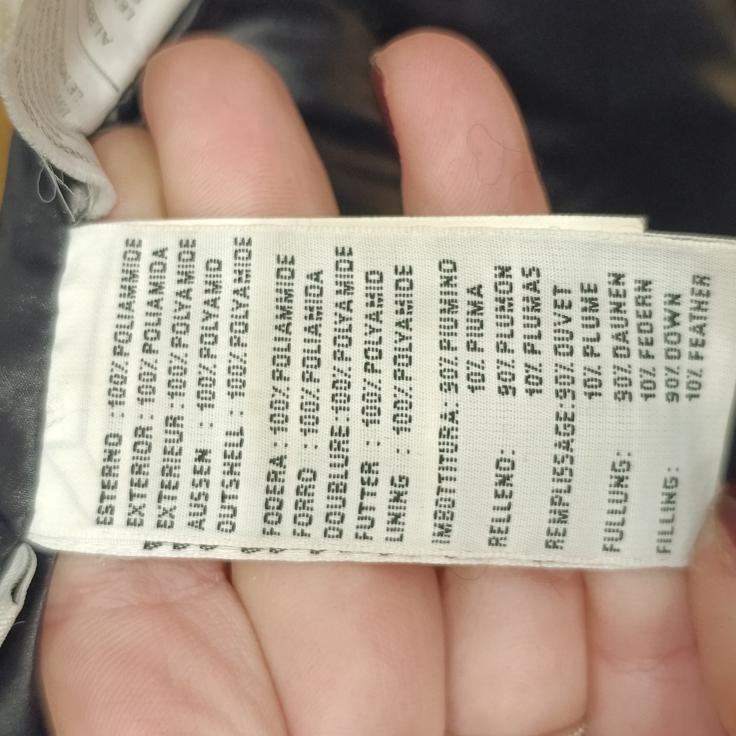 Piumino nero Aspesi tg XS