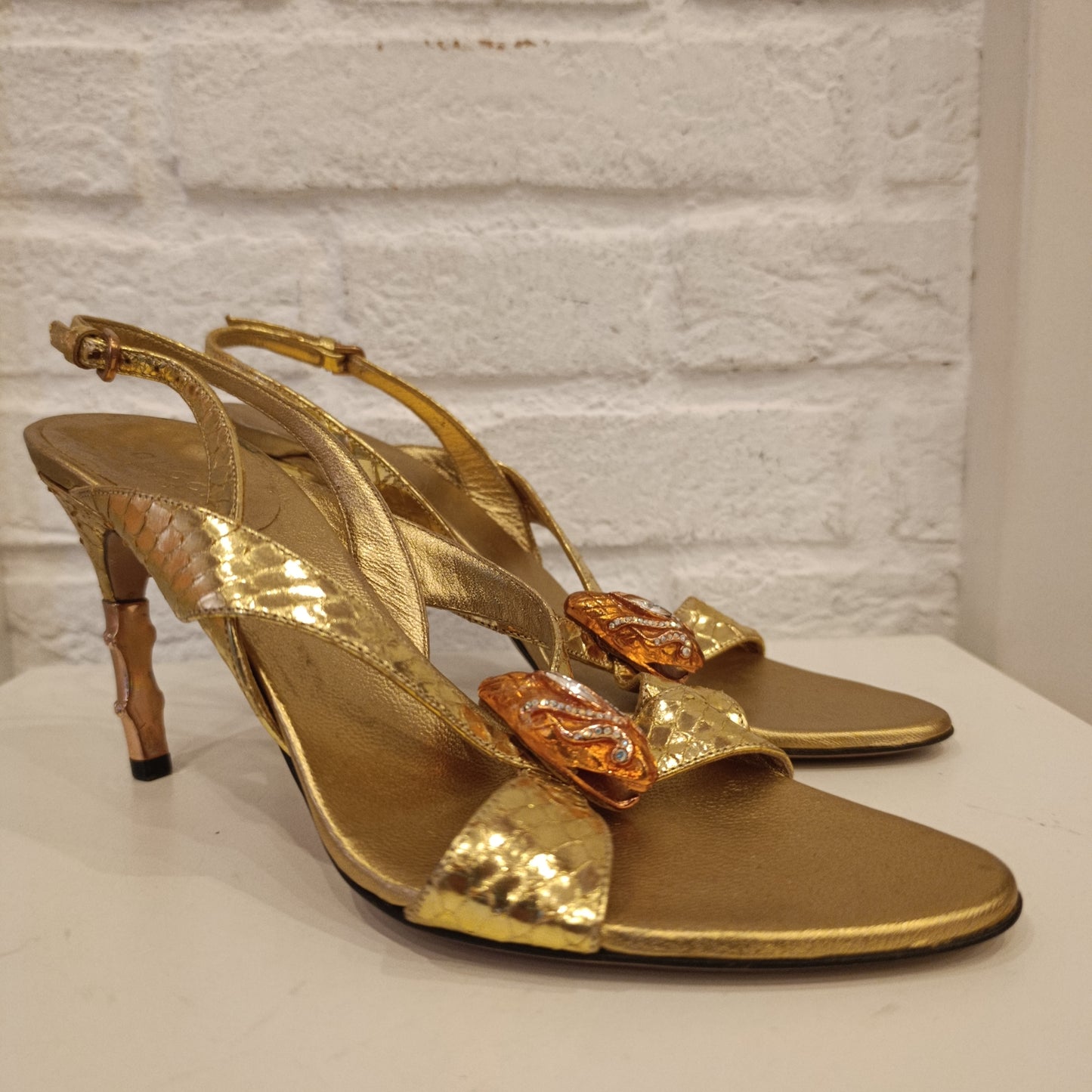 Tacchi Gucci n*37c dorati