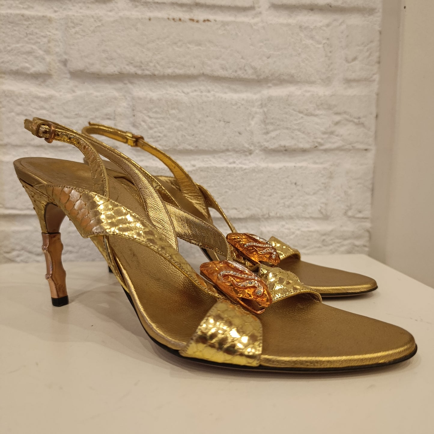 Tacchi Gucci n*37c dorati