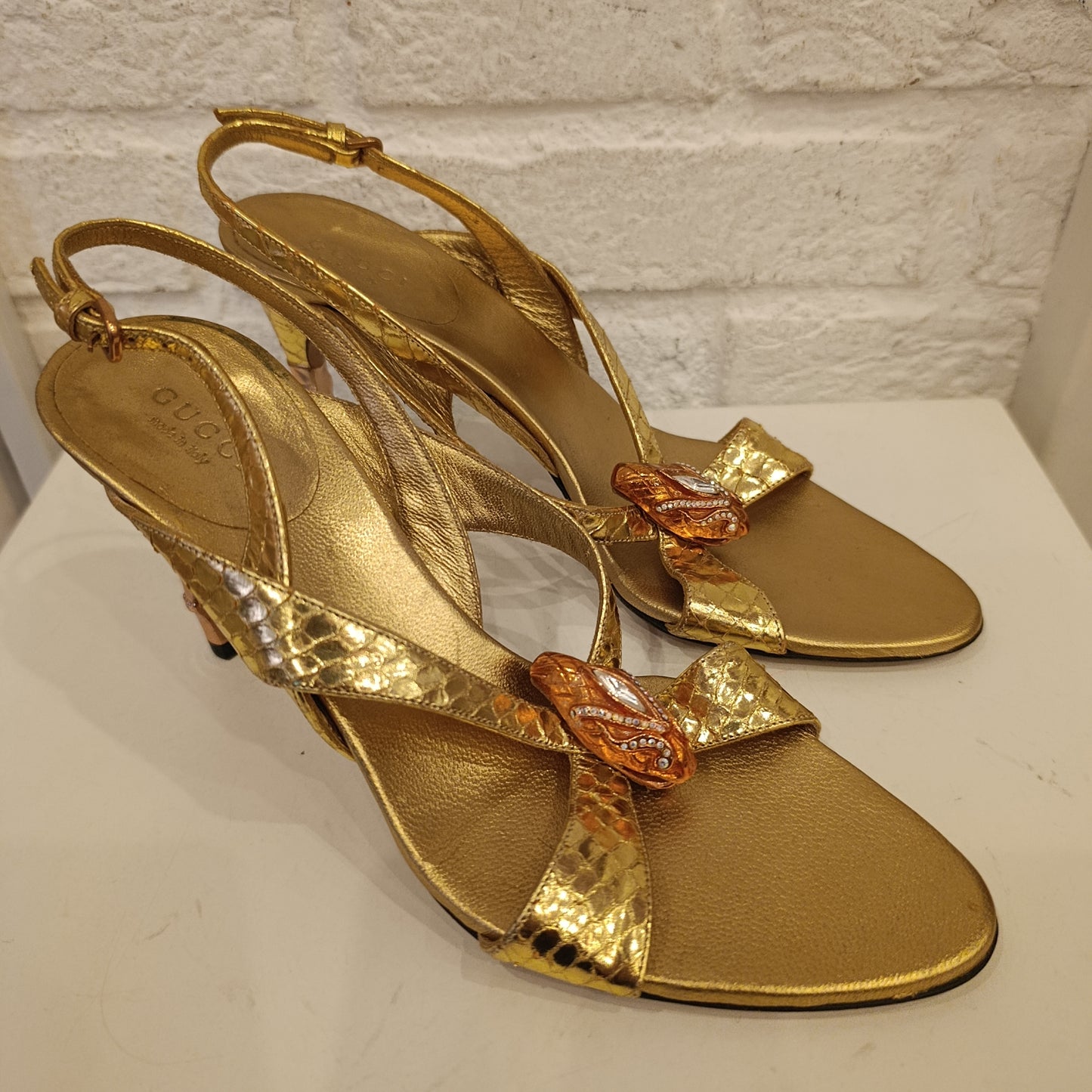 Tacchi Gucci n*37c dorati