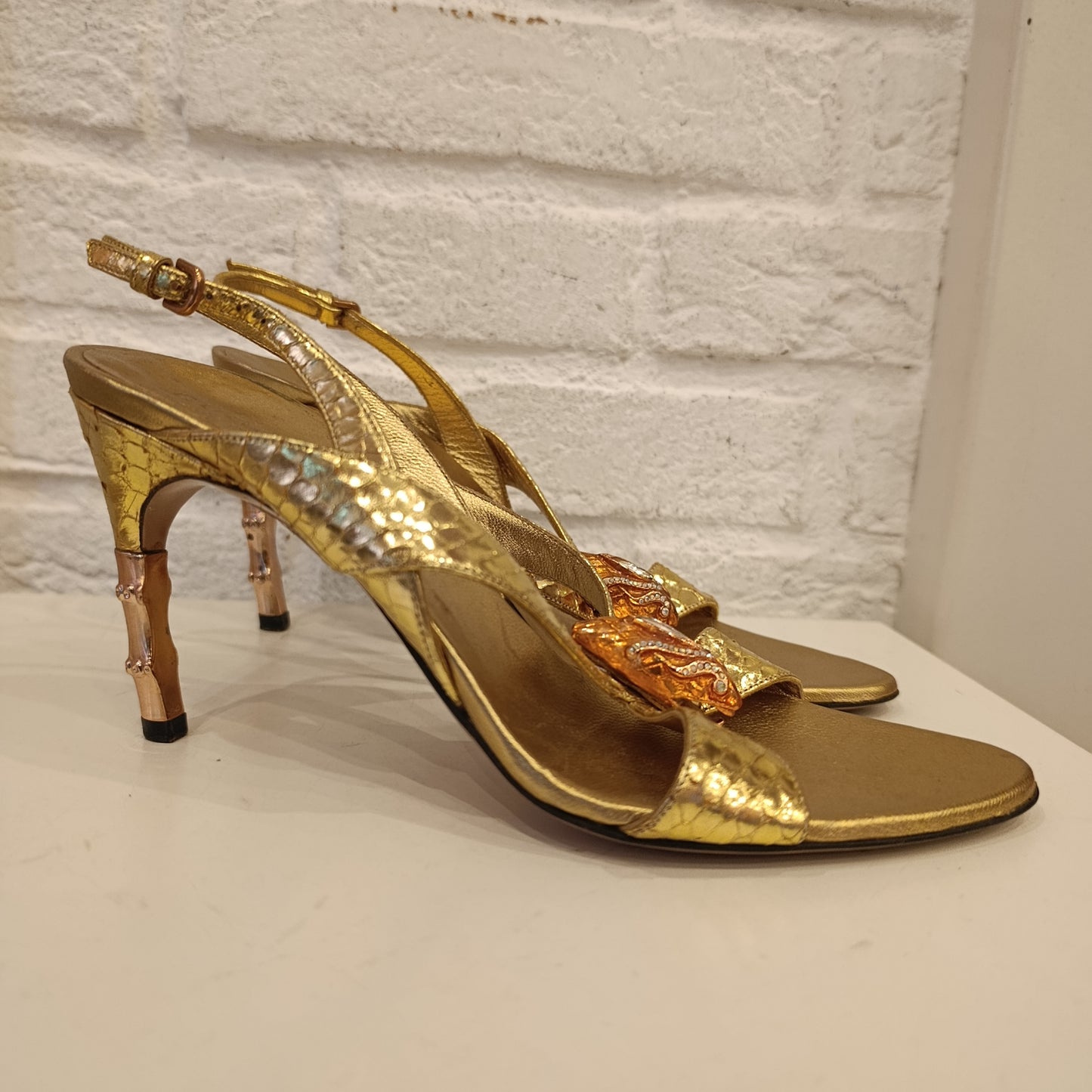 Tacchi Gucci n*37c dorati