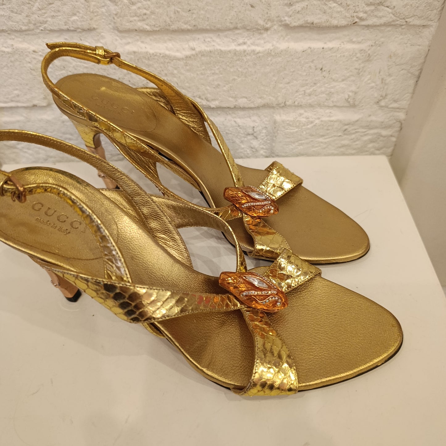 Tacchi Gucci n*37c dorati