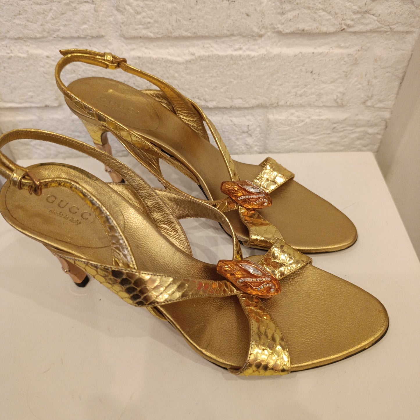 Tacchi Gucci n*37c dorati