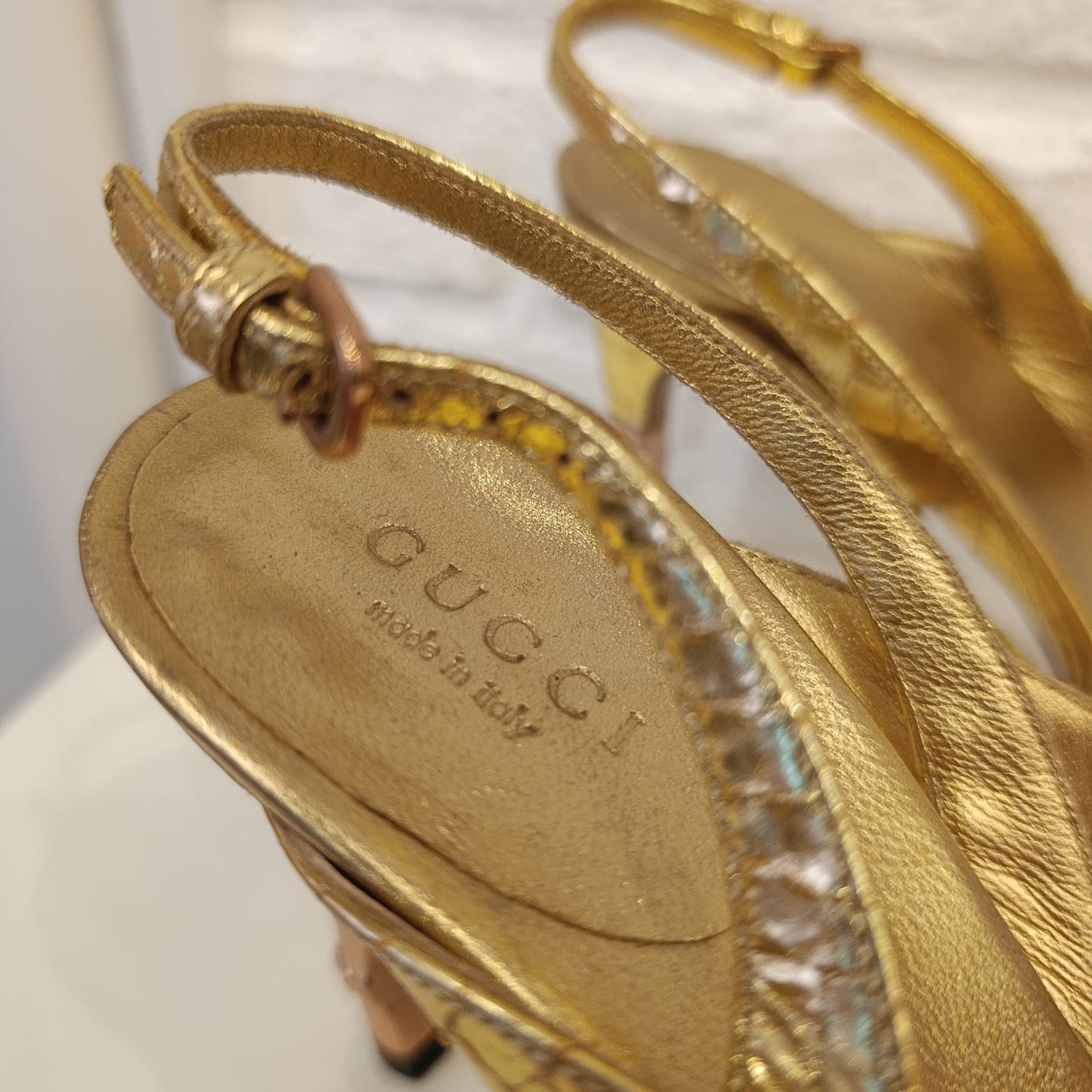 Tacchi Gucci n*37c dorati