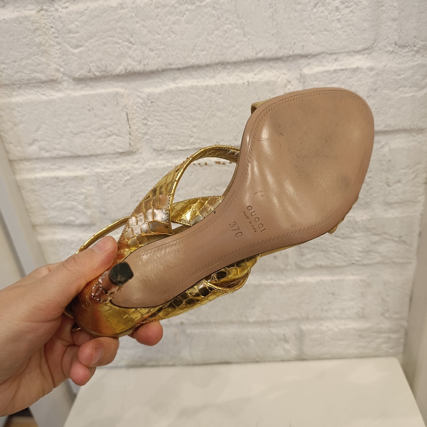 Tacchi Gucci n*37c dorati