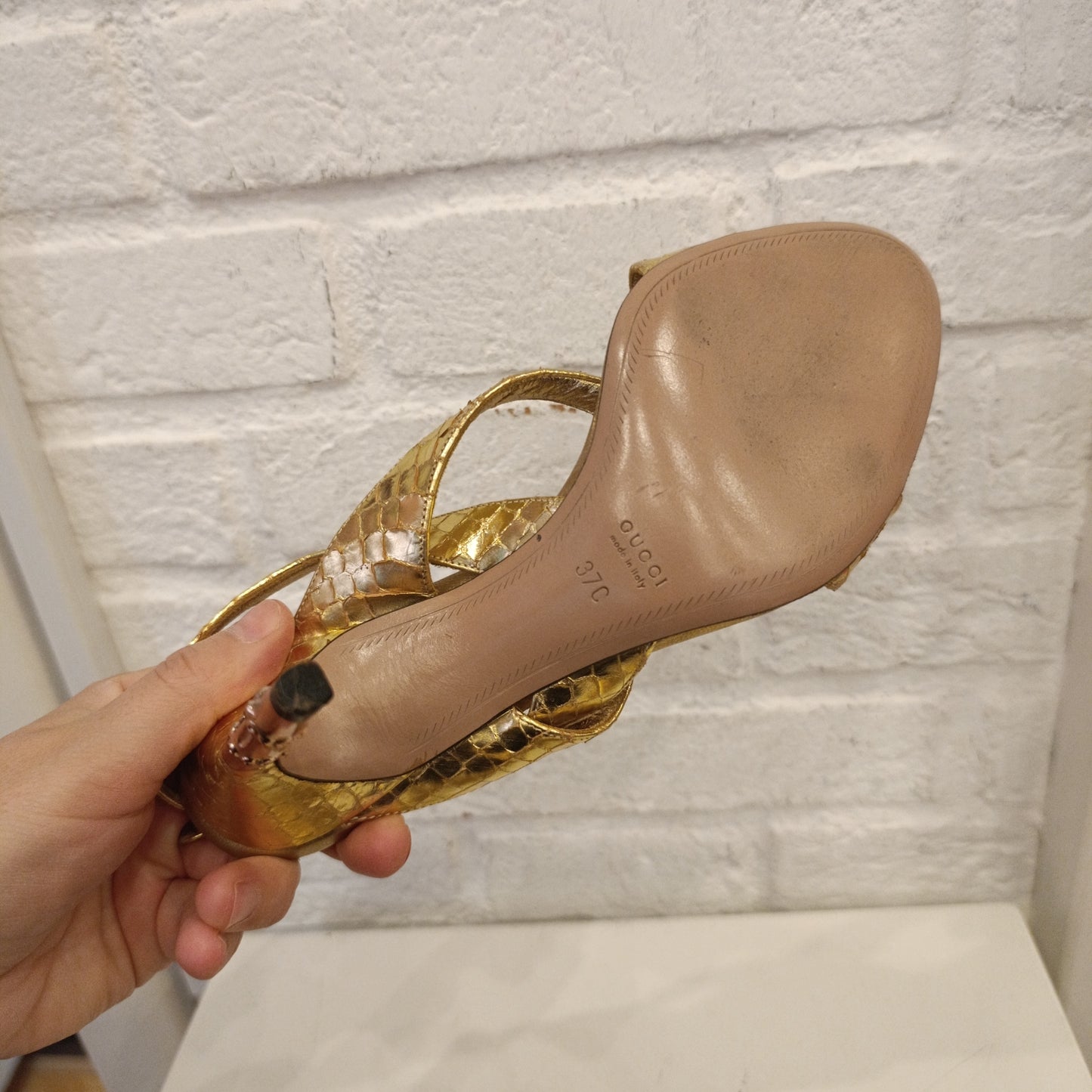 Tacchi Gucci n*37c dorati