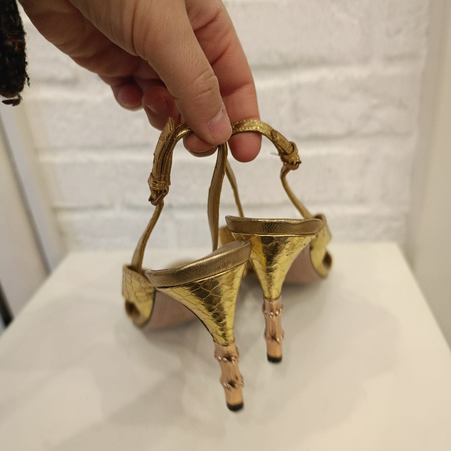 Tacchi Gucci n*37c dorati