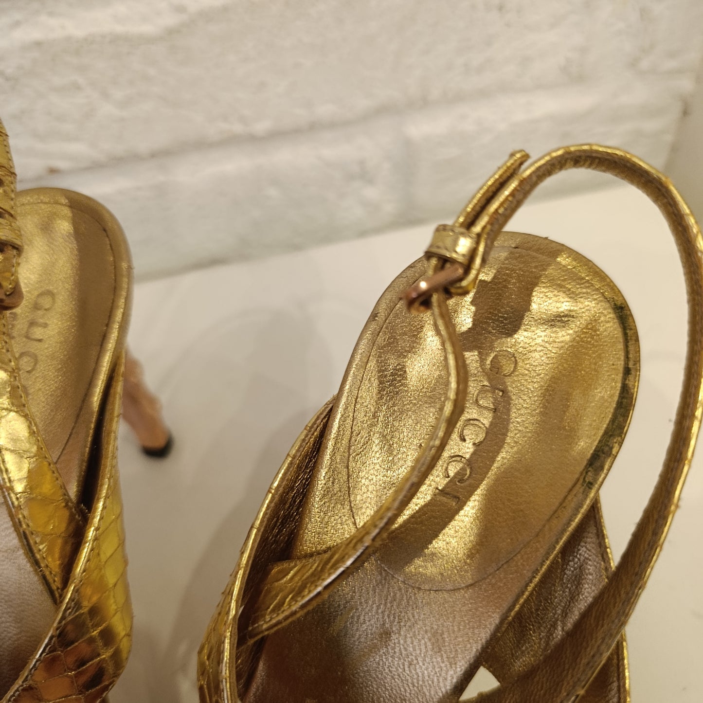 Tacchi Gucci n*37c dorati