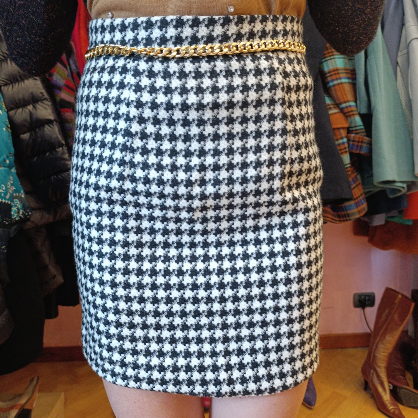 Gonna pied de poule Flavio Castellani tg 40