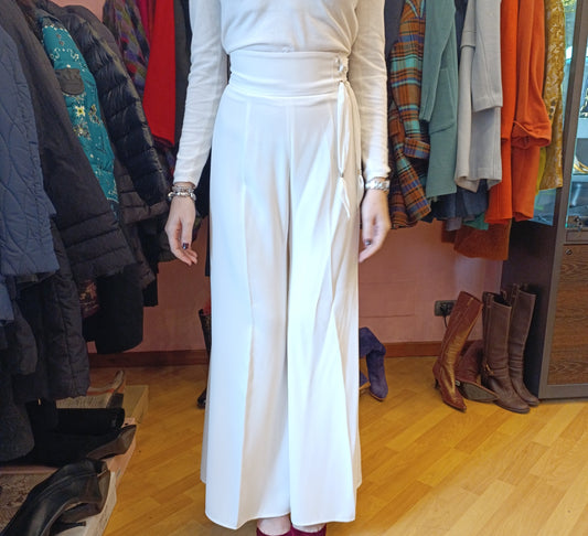 Pantalone bianco Elisabetta Franchi tg 38