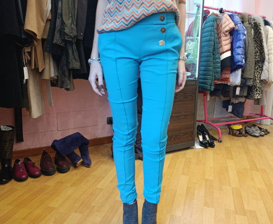Pantalone azzurro Versace tg S/M