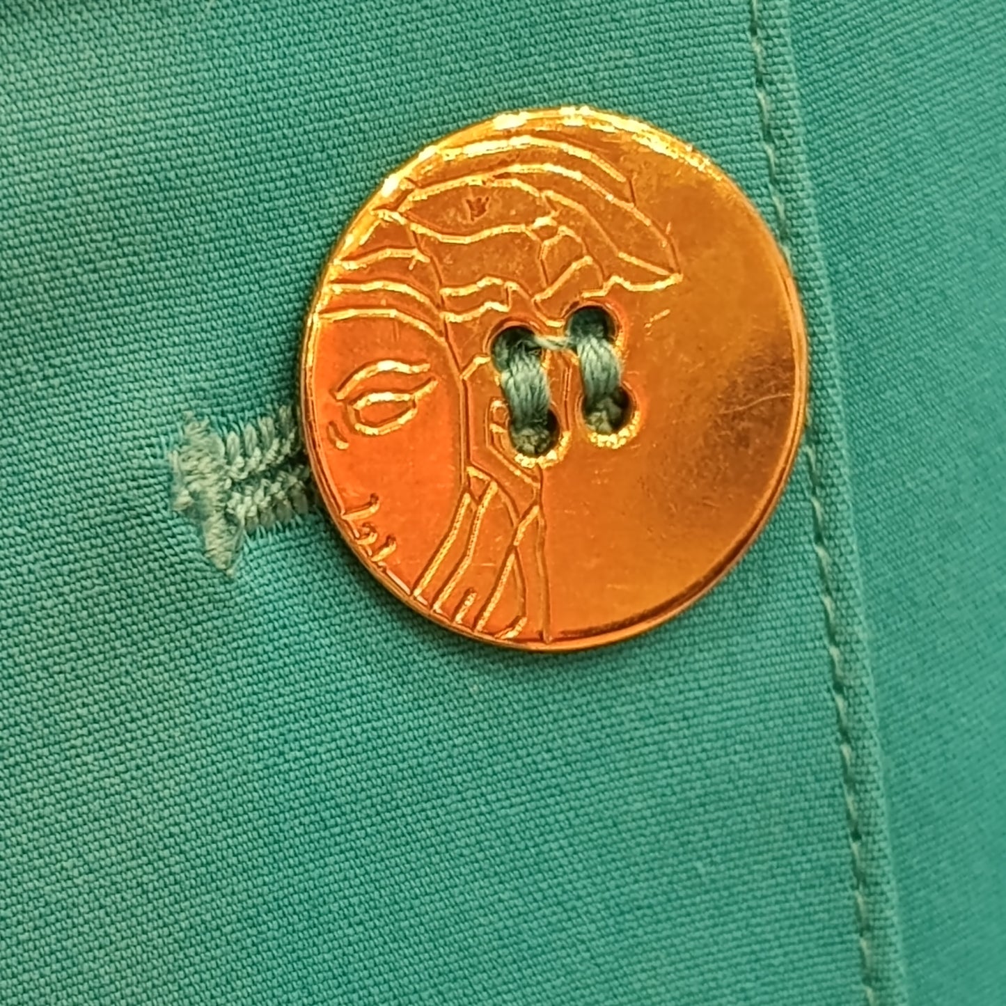 Pantalone azzurro Versace tg S/M