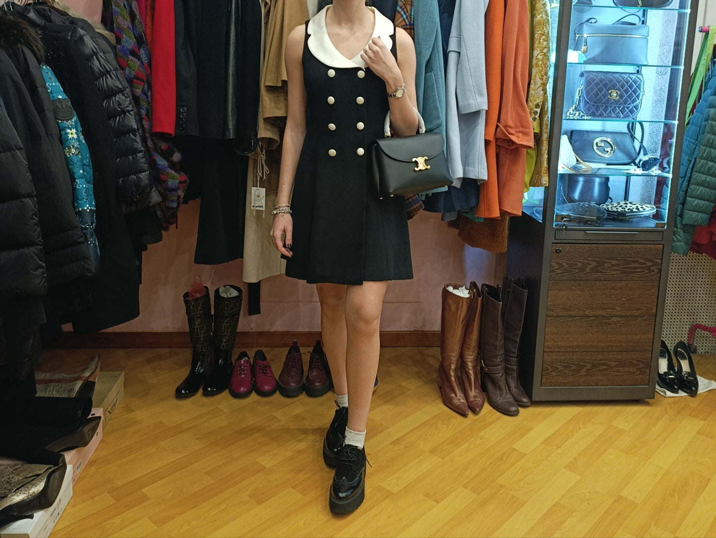 Abito nero Ann Taylor tg S