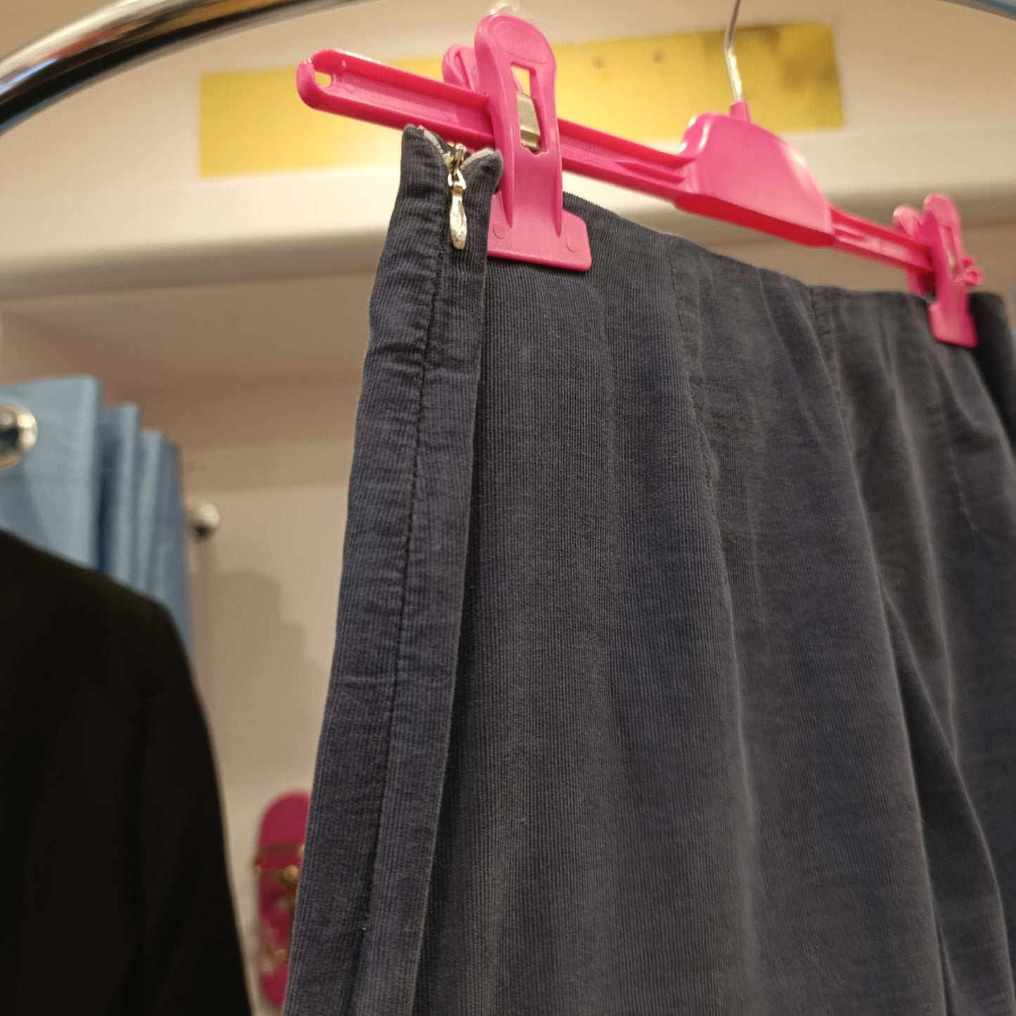 Pantalone palazzo grigio/blu Maliparmi tg 40