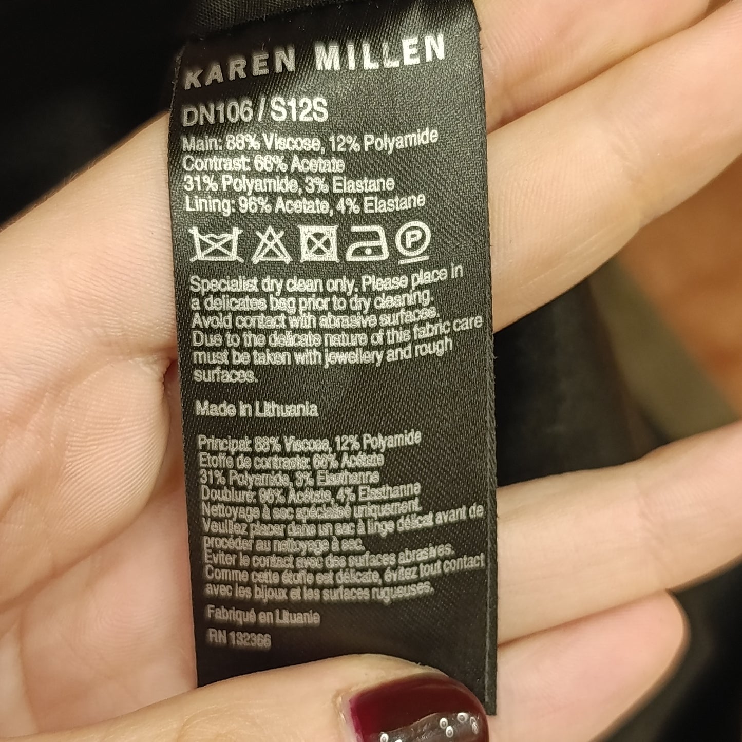 Abito nero/oro Karen Miller tg 36