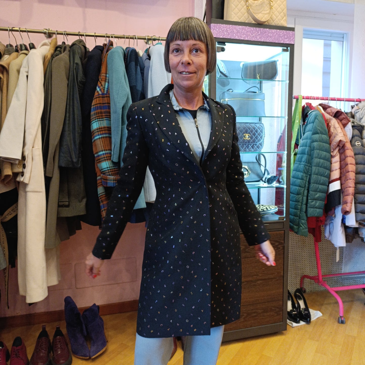 Giacca Versace tg 42 leggermente ridotta inserti lurex