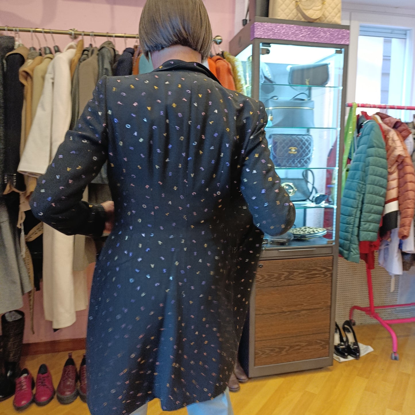 Giacca Versace tg 42 leggermente ridotta inserti lurex