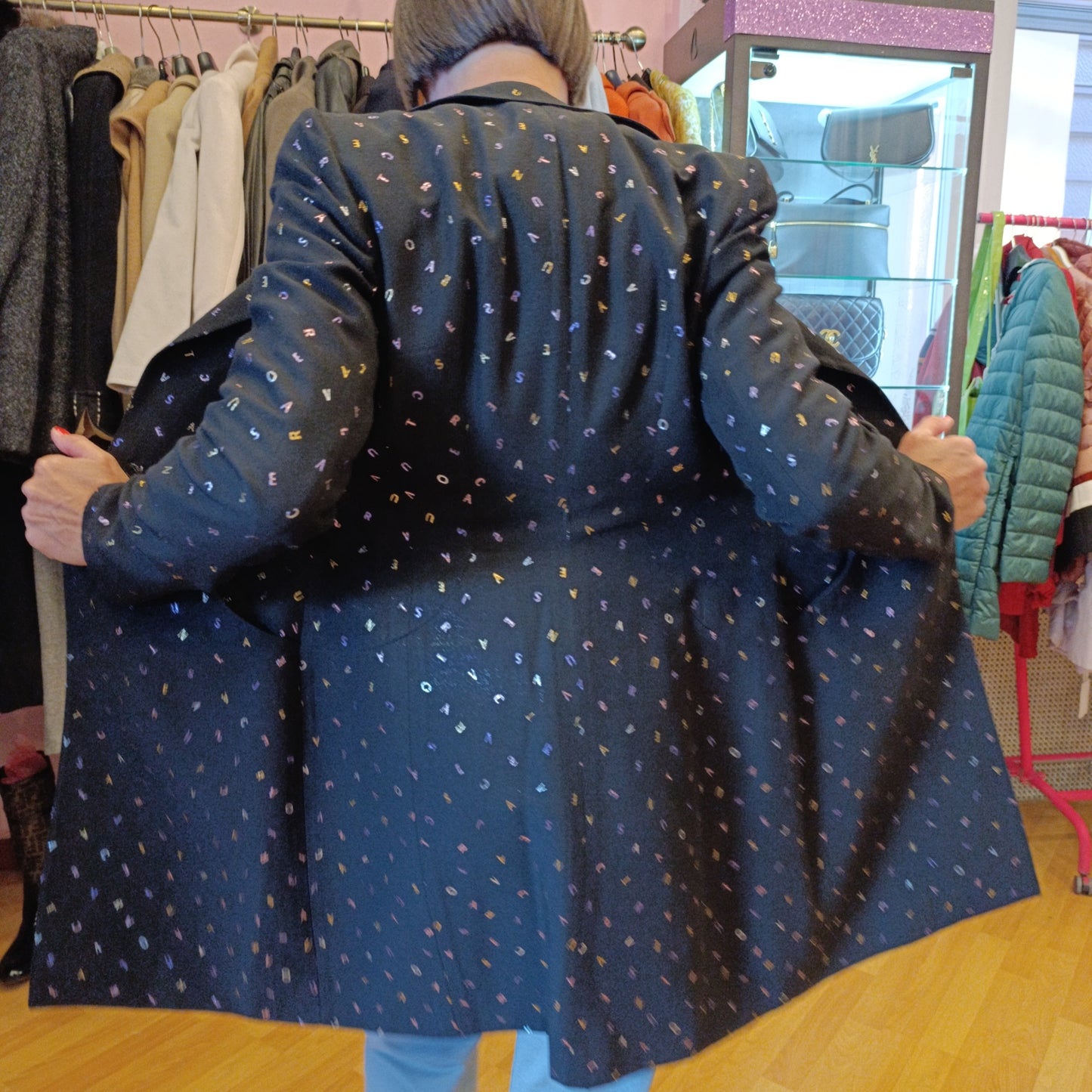 Giacca Versace tg 42 leggermente ridotta inserti lurex