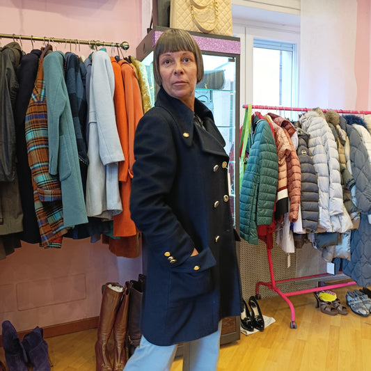 Cappotto Alberto Biani tessuto Loro Piana tg S/M