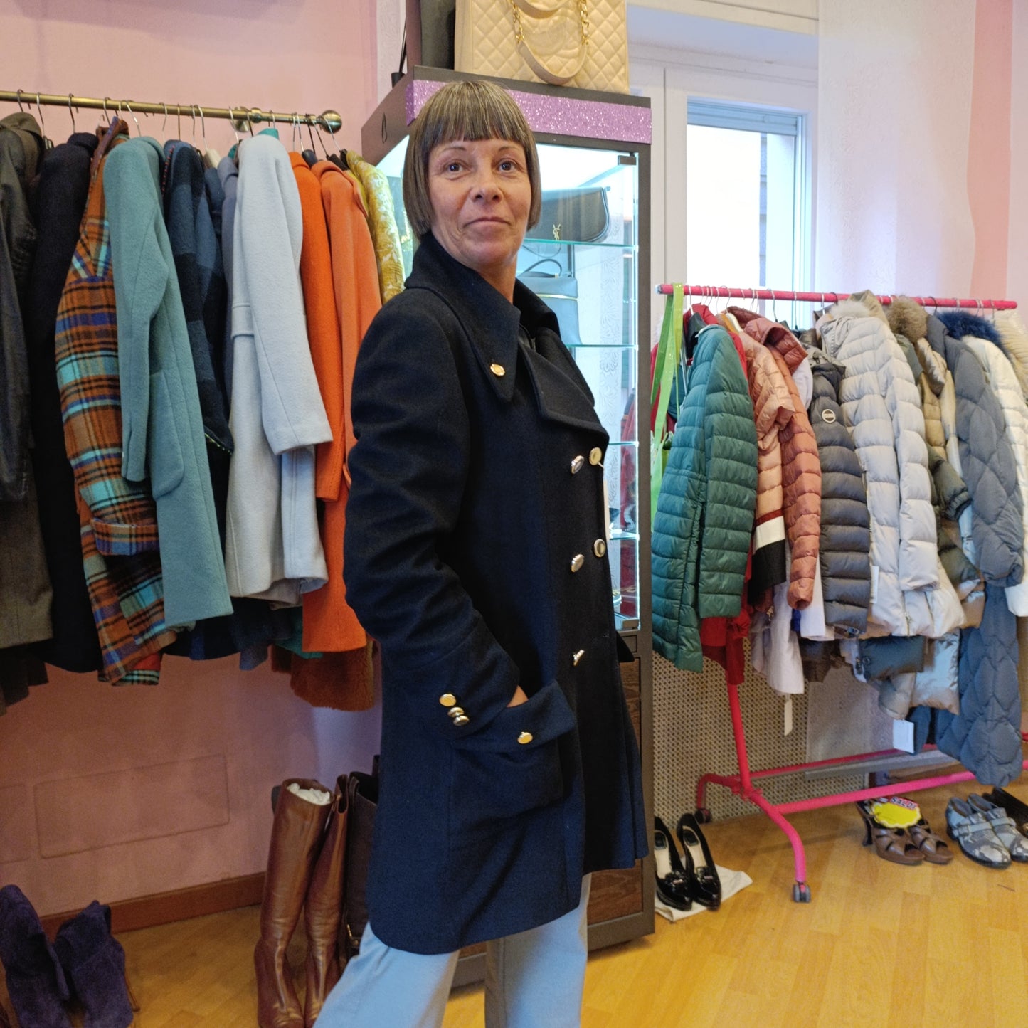 Cappotto Alberto Biani tessuto Loro Piana tg S/M