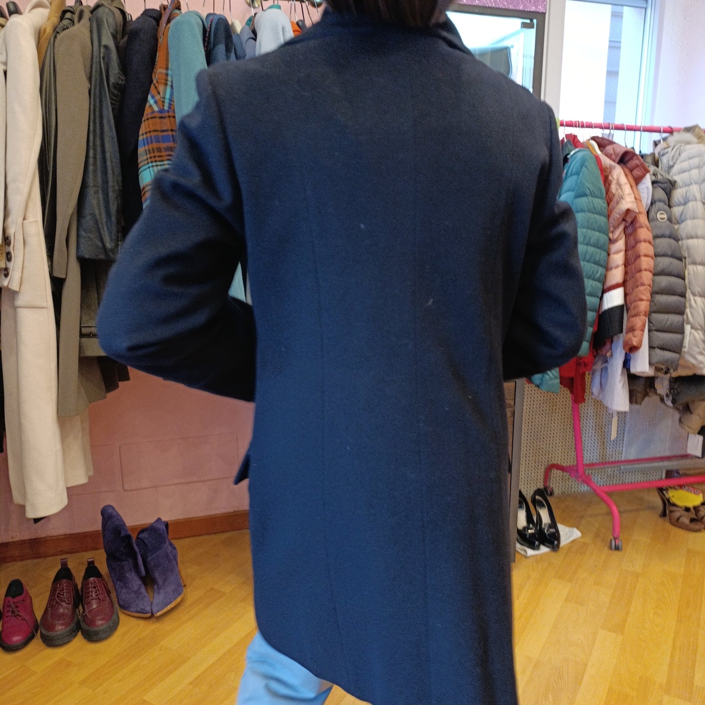 Cappotto Alberto Biani tessuto Loro Piana tg S/M