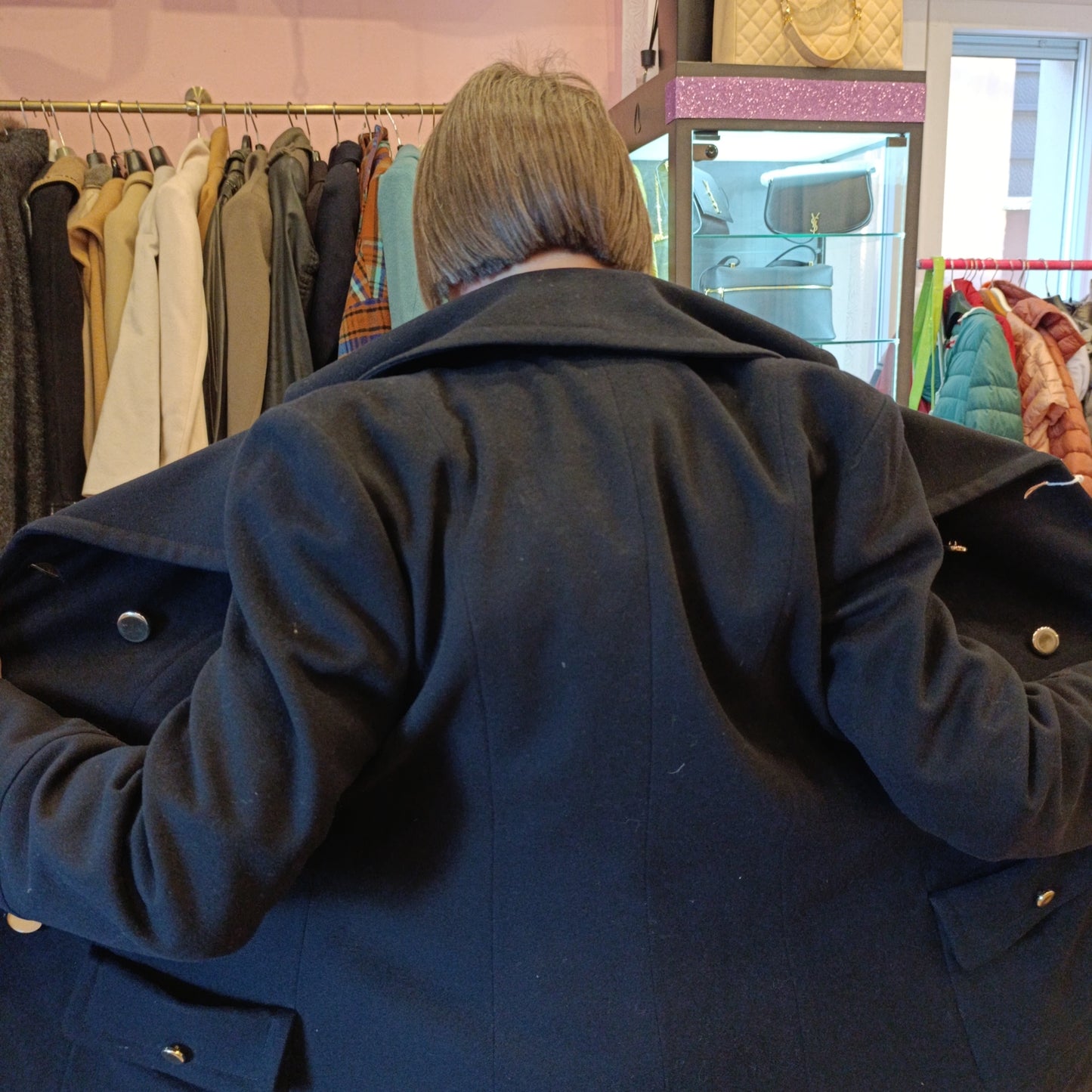 Cappotto Alberto Biani tessuto Loro Piana tg S/M