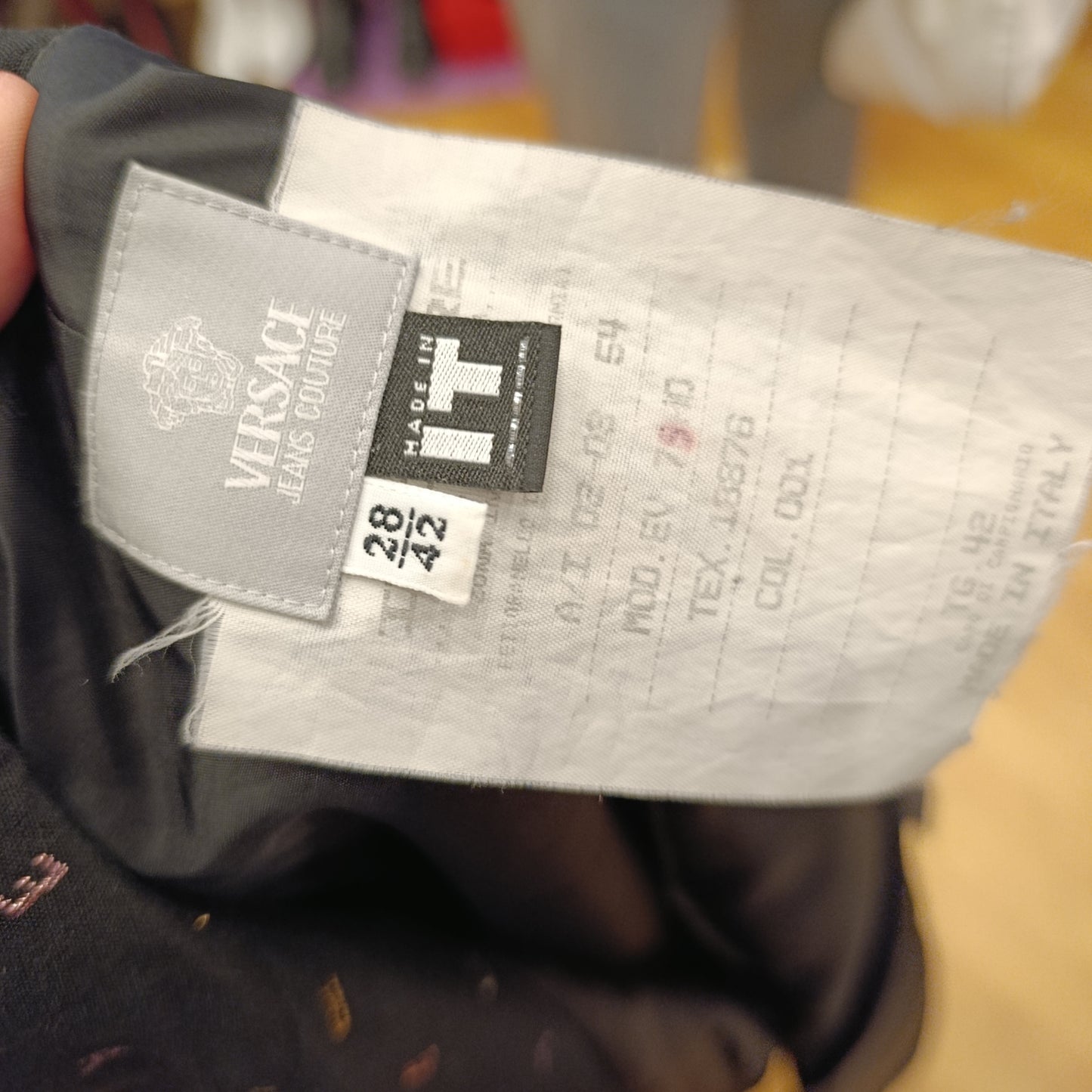 Giacca Versace tg 42 leggermente ridotta inserti lurex