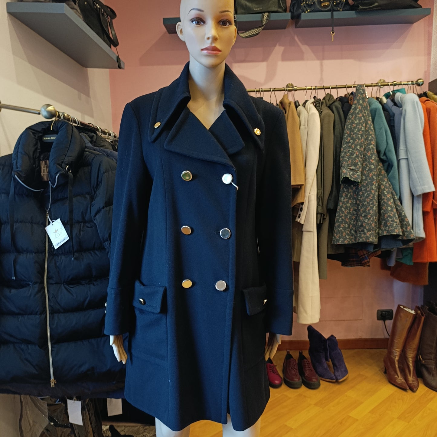 Cappotto Alberto Biani tessuto Loro Piana tg S/M