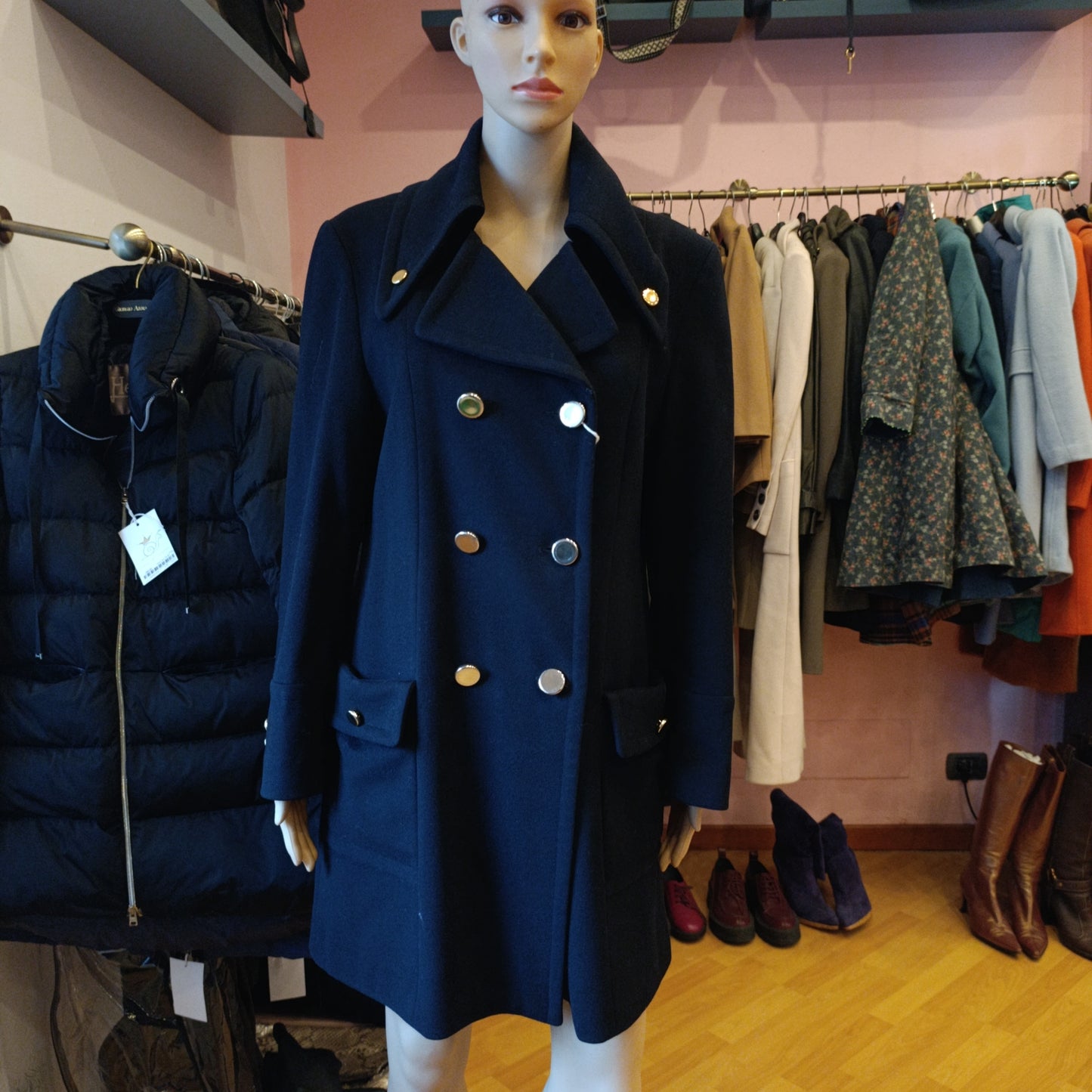 Cappotto Alberto Biani tessuto Loro Piana tg S/M