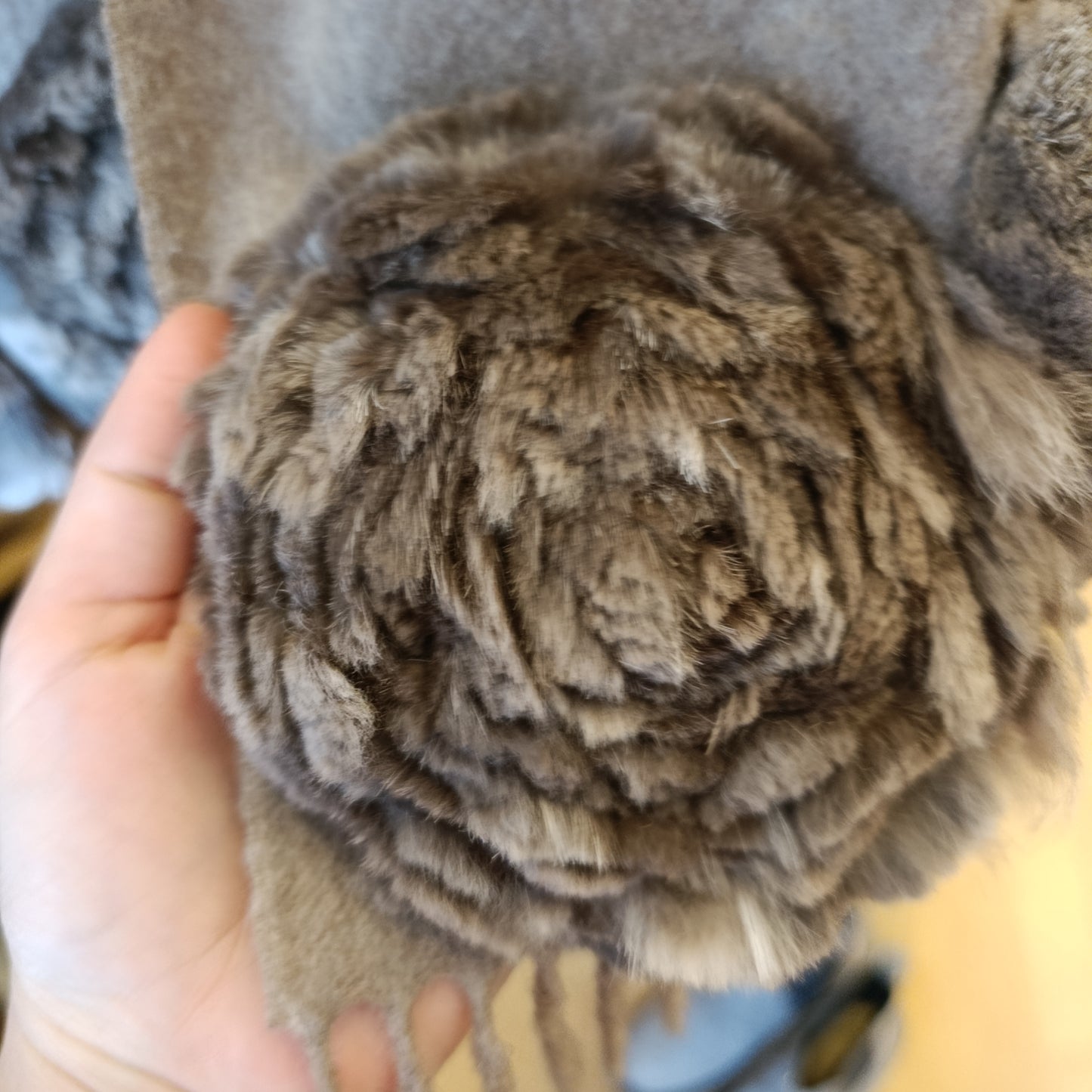 Stola rose cashemere e visone (Fendi ma senza etichetta)