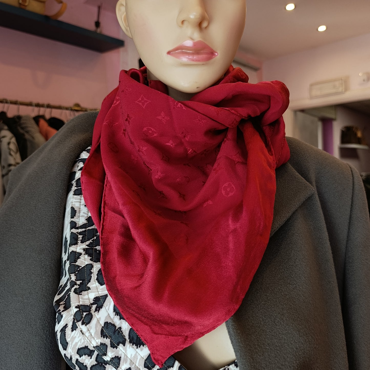 Foulard Louis Vuitton seta monogram