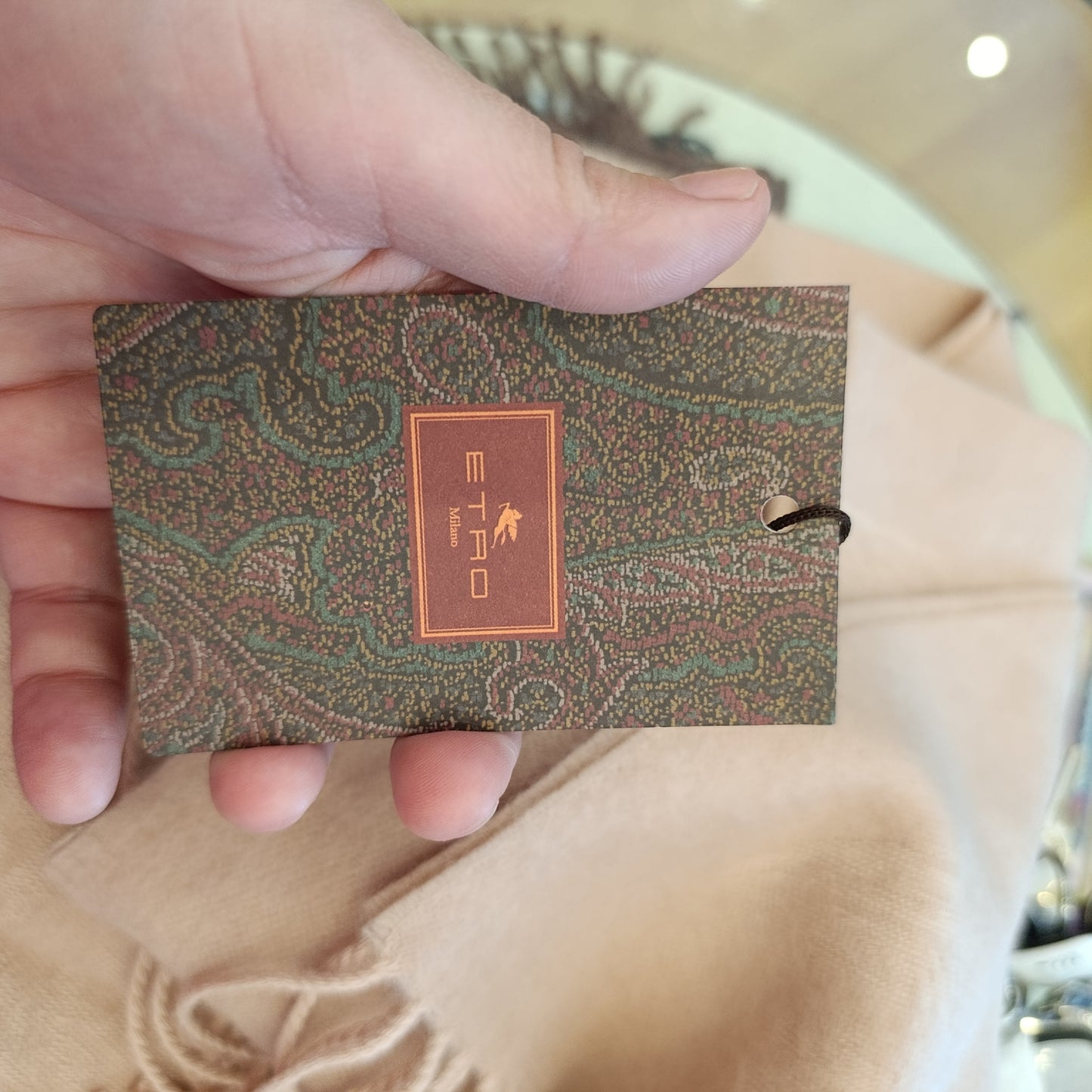 Sciarpa rosa Etro puro cashmere nuova