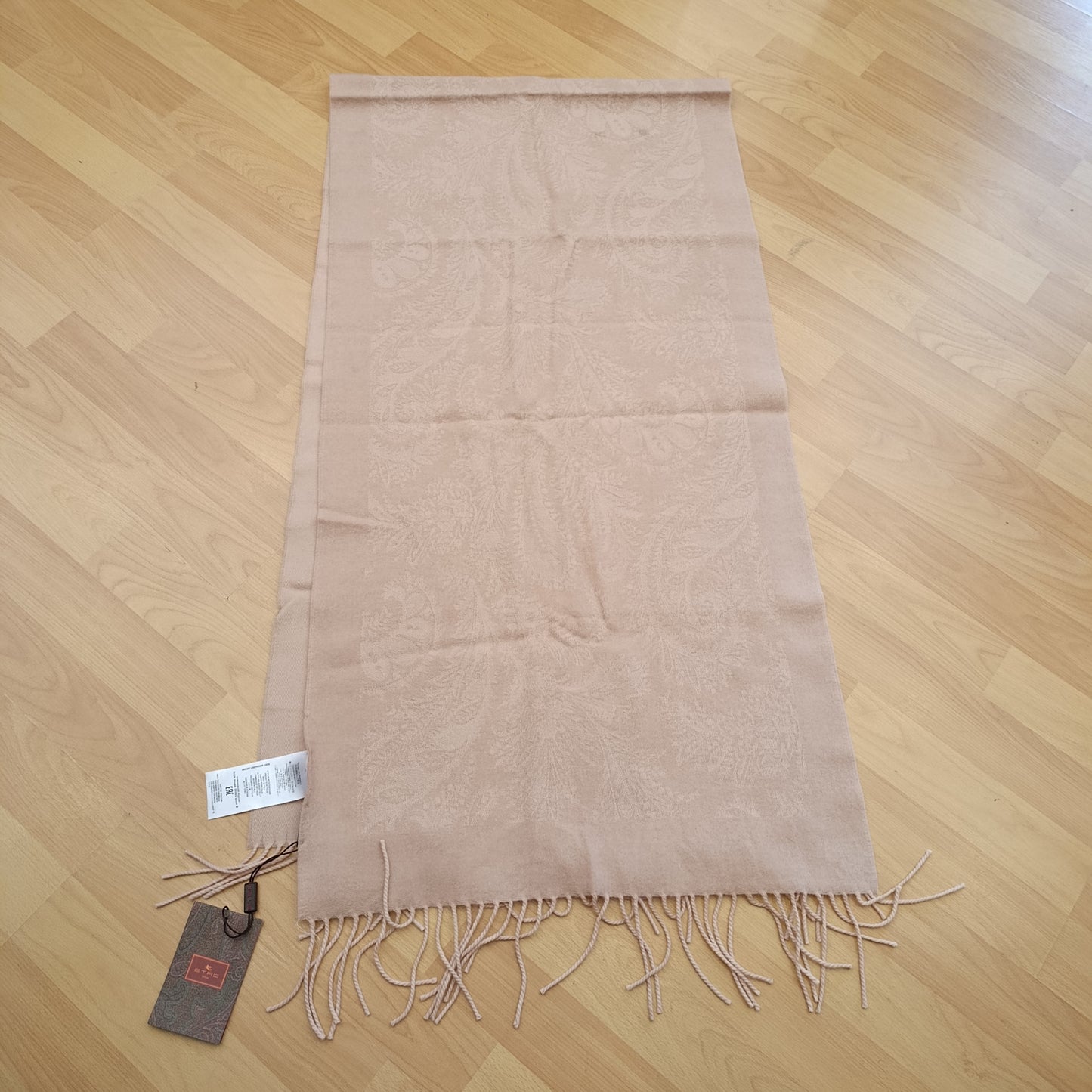 Sciarpa rosa Etro puro cashmere nuova