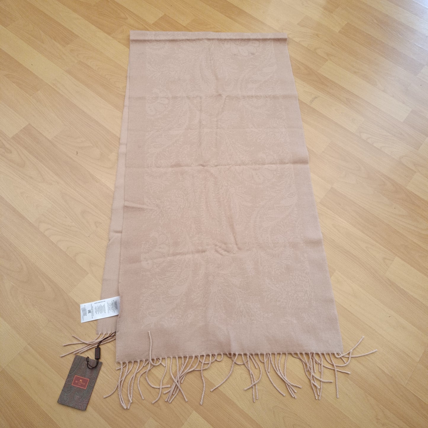 Sciarpa rosa Etro puro cashmere nuova