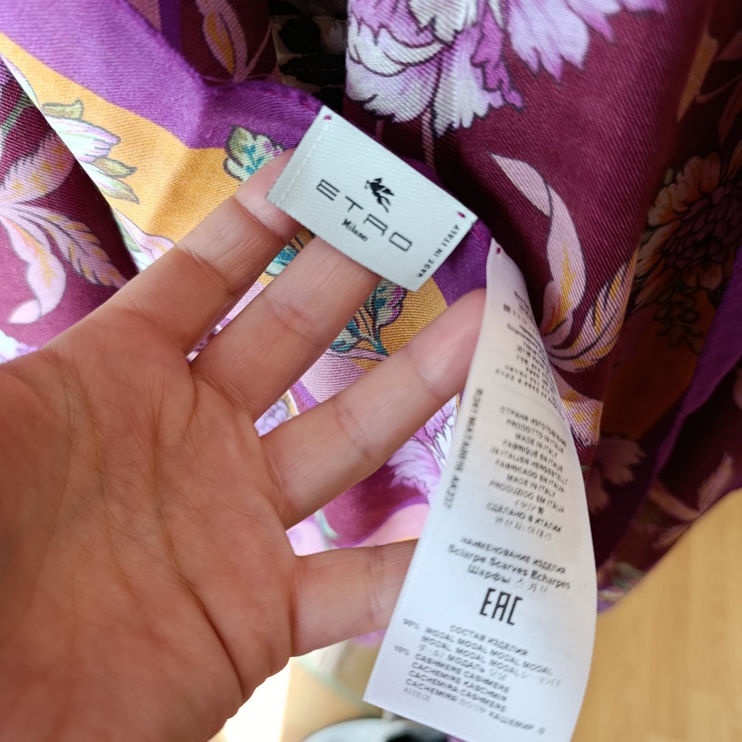 Sciarpa Etro floreale