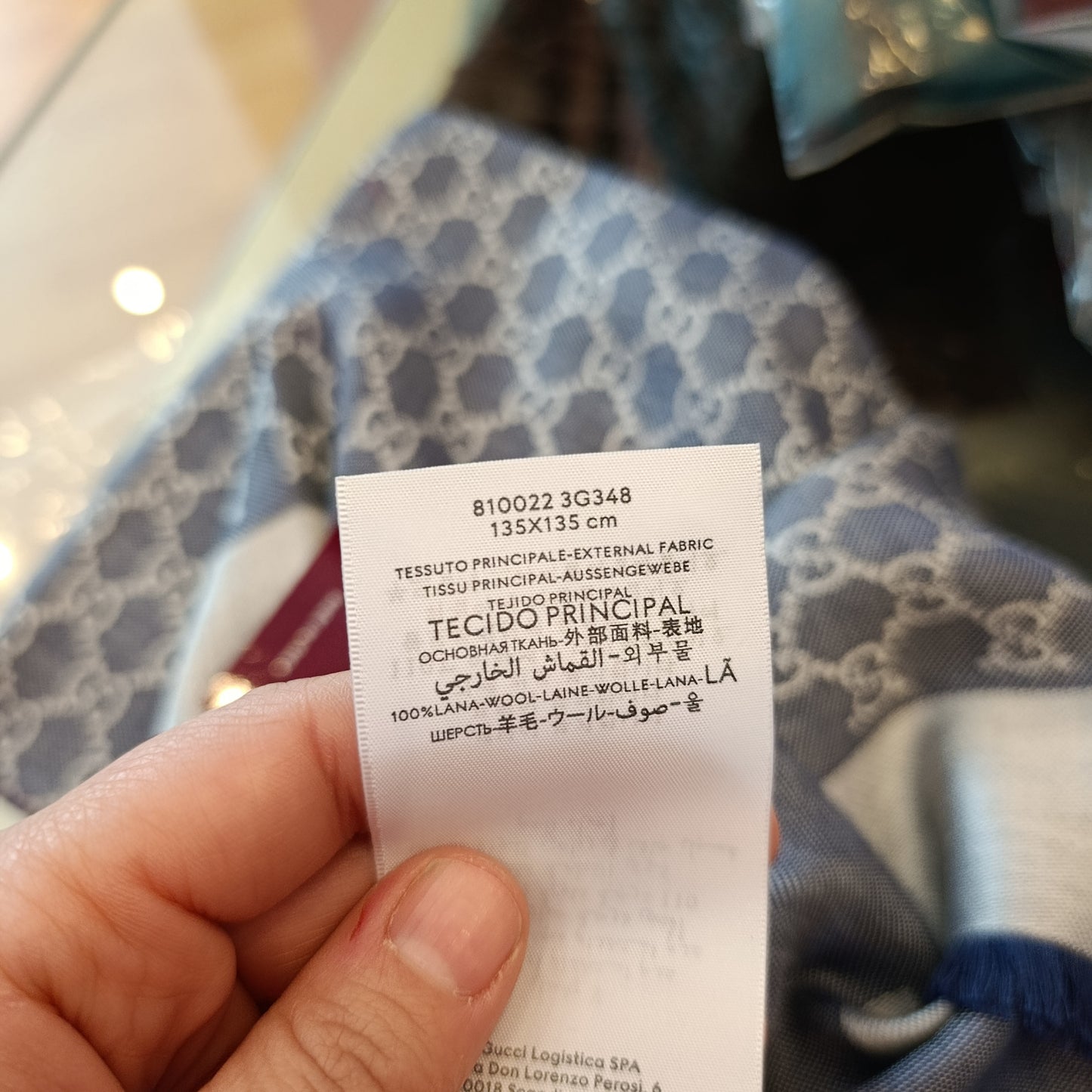 Sciarpa Gucci effetto denim