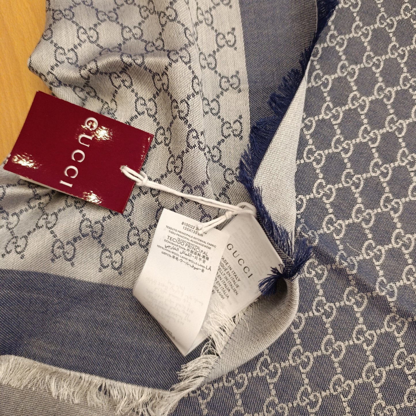 Sciarpa Gucci effetto denim
