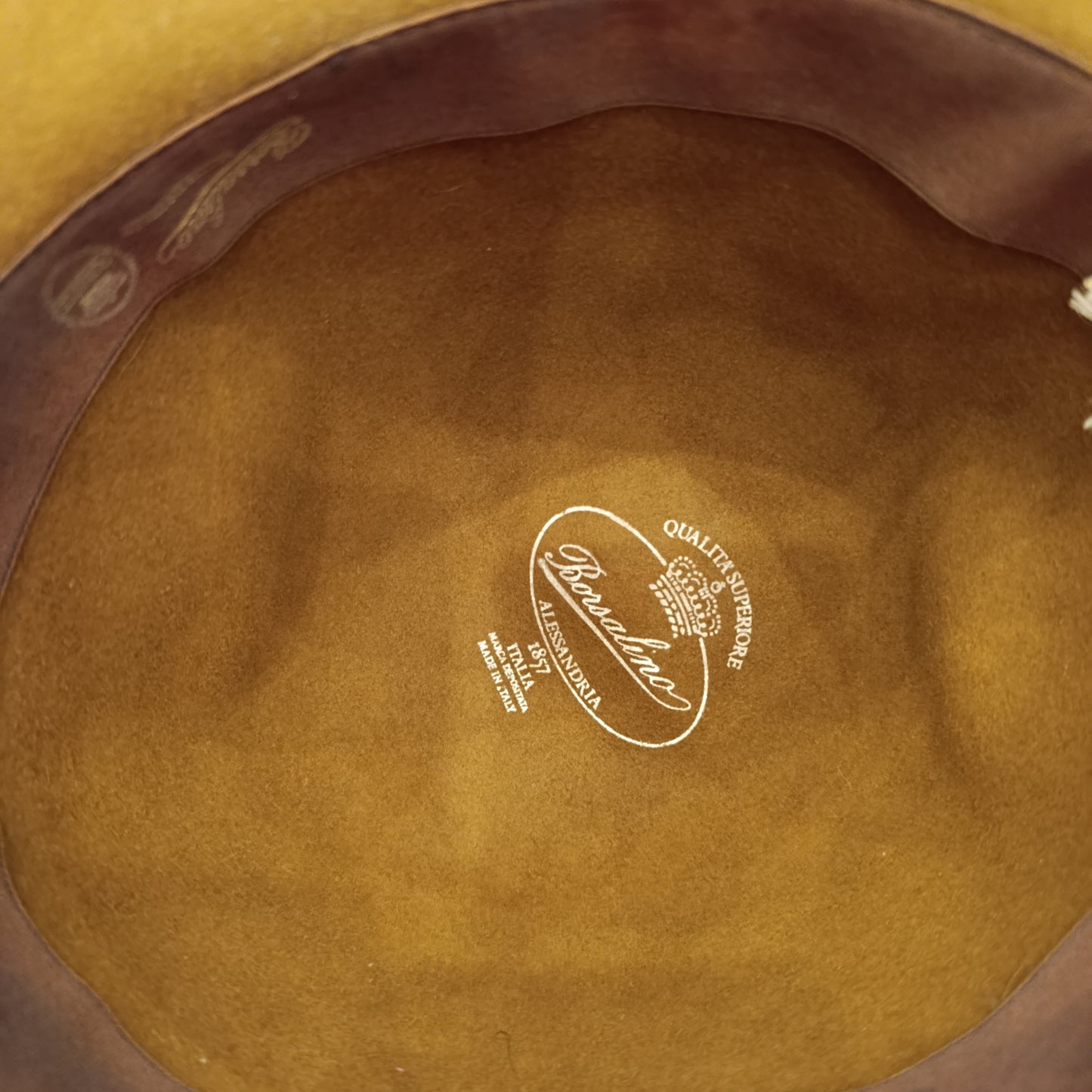 Borsalino marrone unisex